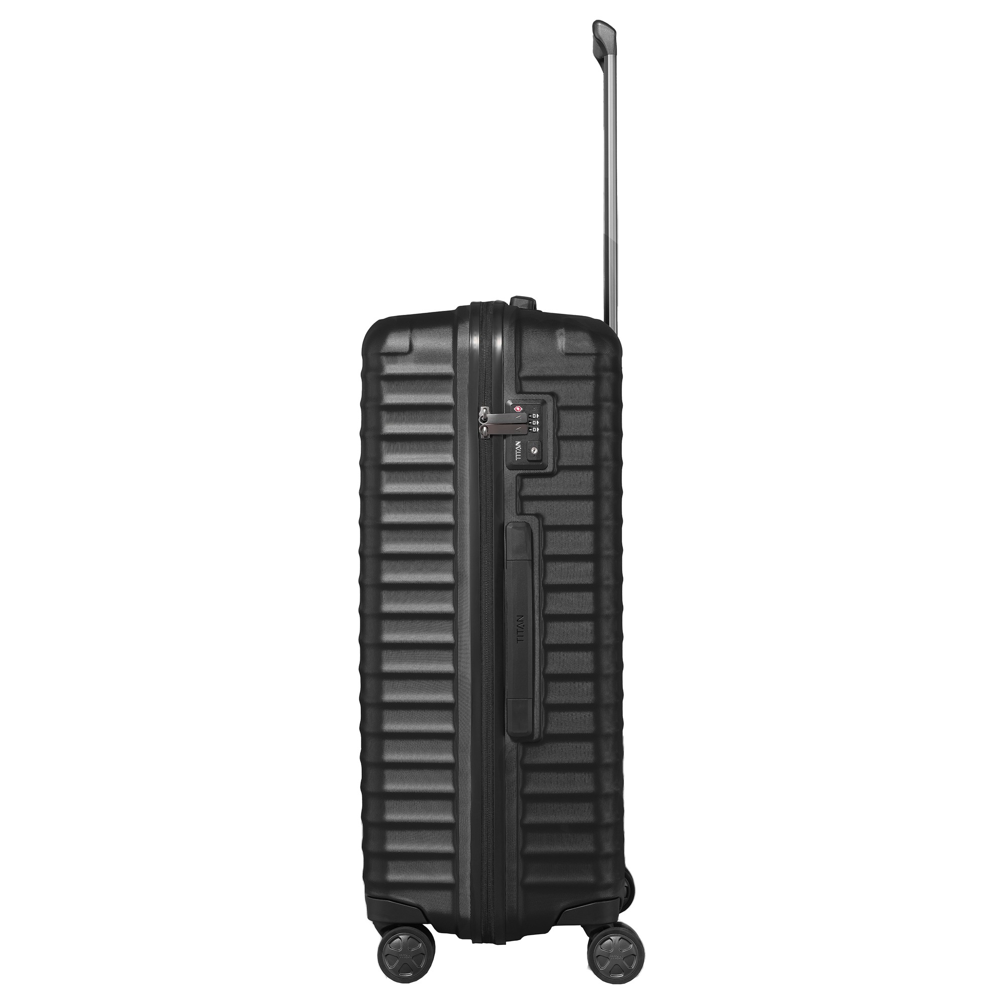 TITAN Trolley LITRON L 75 cm mit 4 Rollen Schwarz