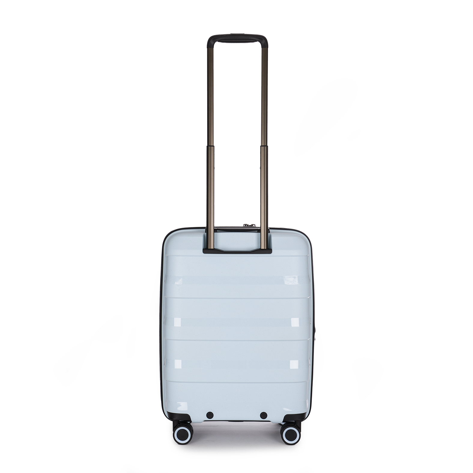 Stratic Straw Plus Trolley S 55 cm mit 4 Rollen aus Bio Kunststoff Pastellblau