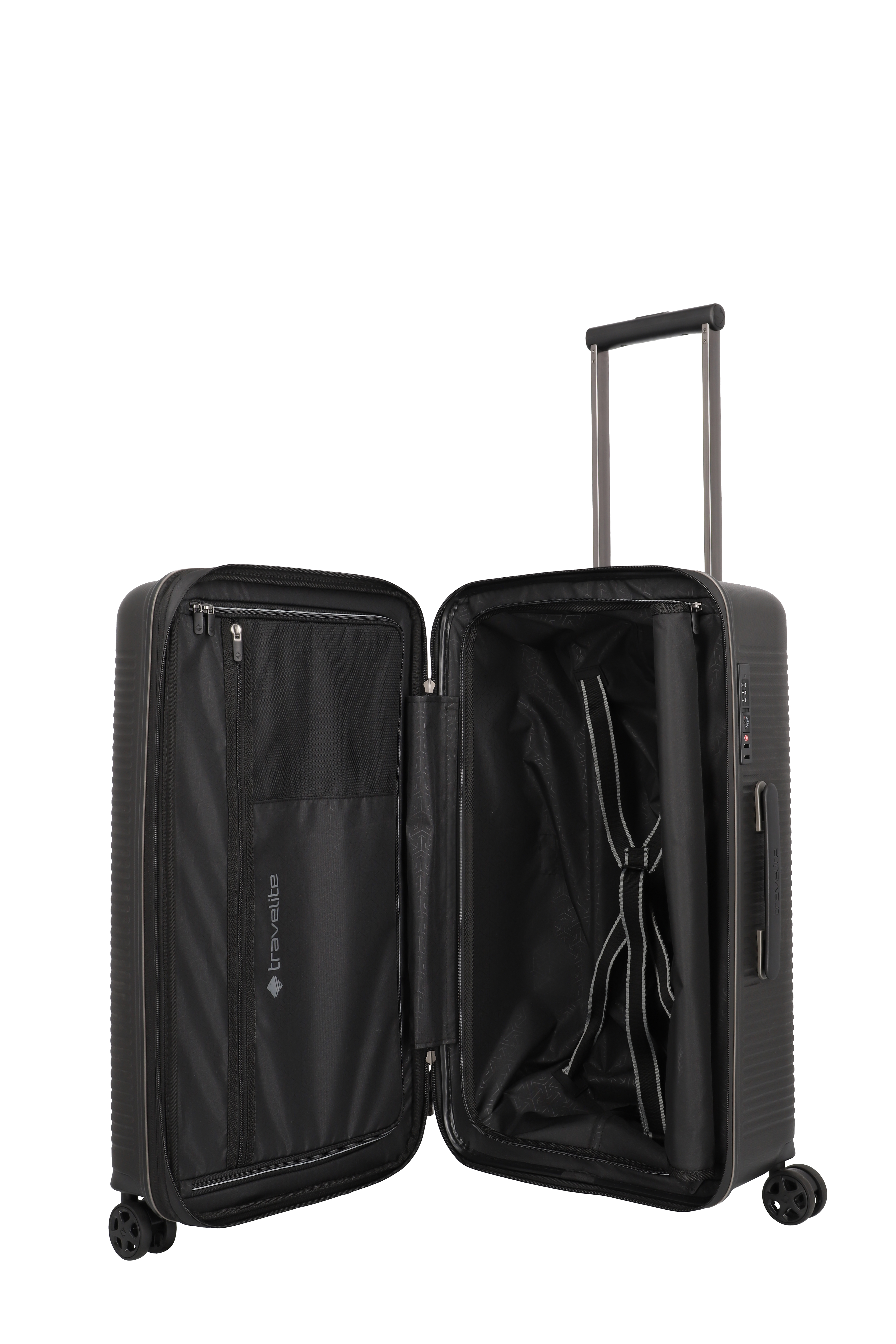 Travelite Roomer Kompakt Trunk Koffer M 66 cm Schwarz