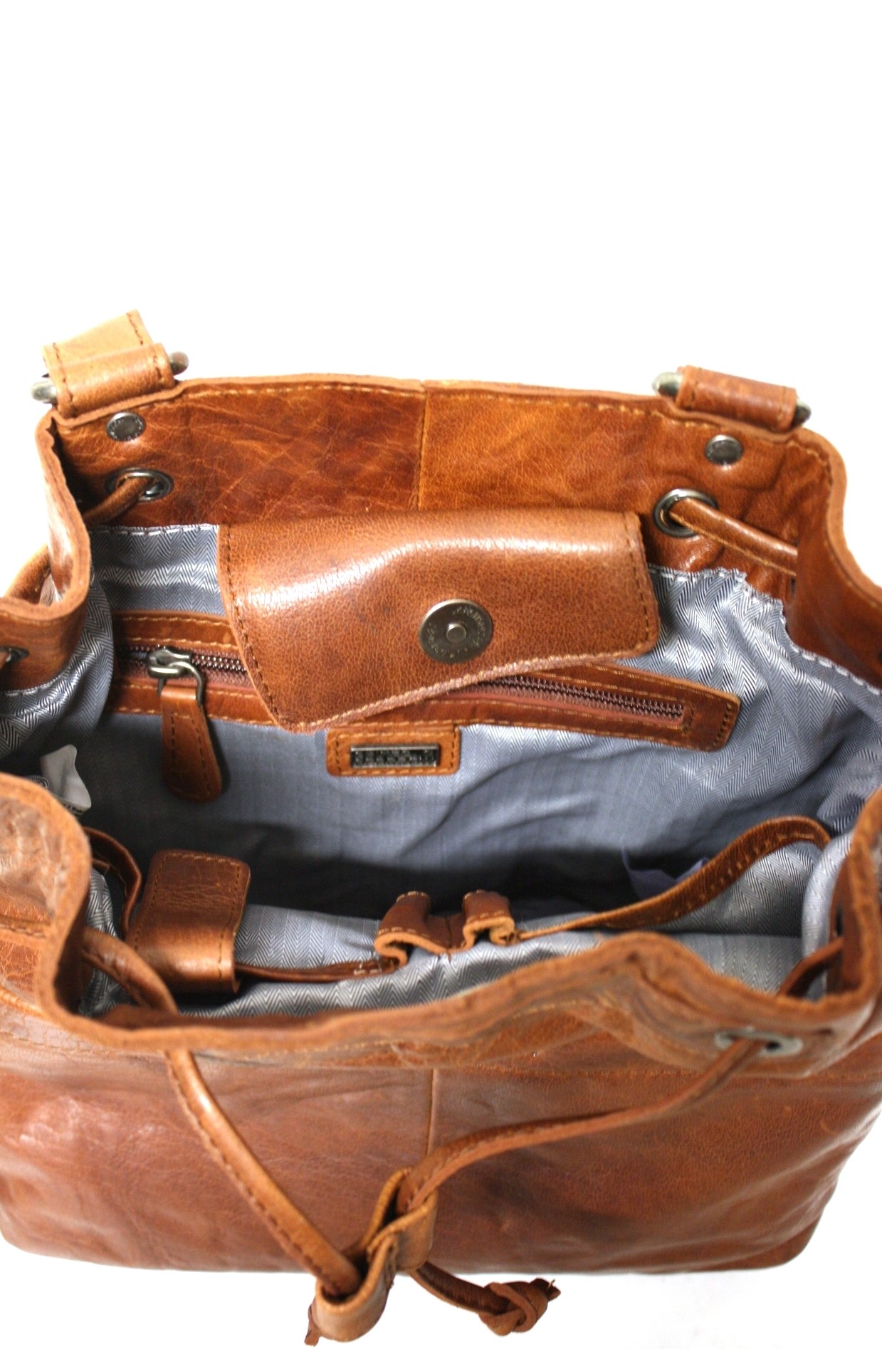 Spikes & Sparrow Damen Beuteltasche in Brandy