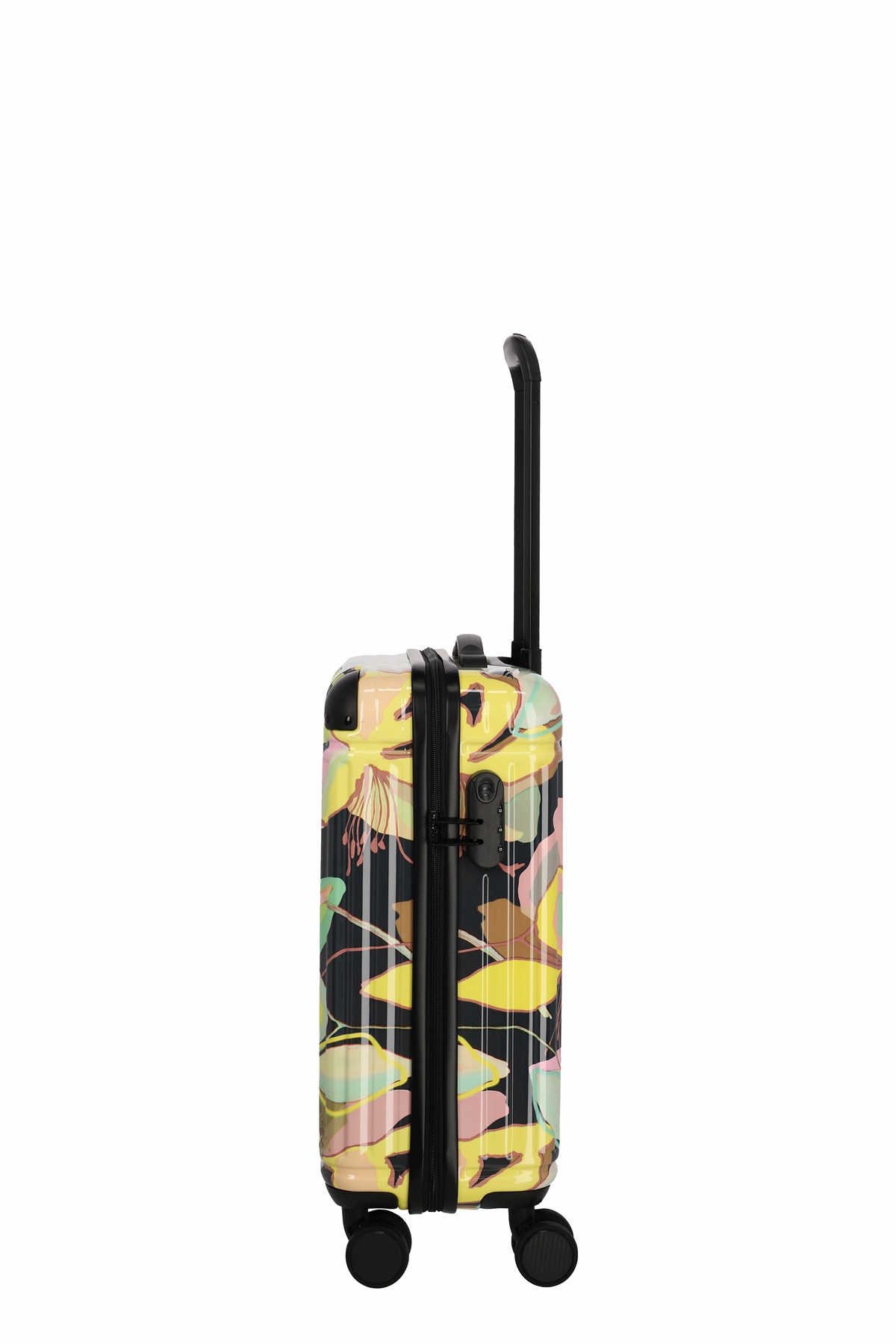 Travelite Trolley Cruise S 55 cm mit 4 Rollen Gelbe Orchidee