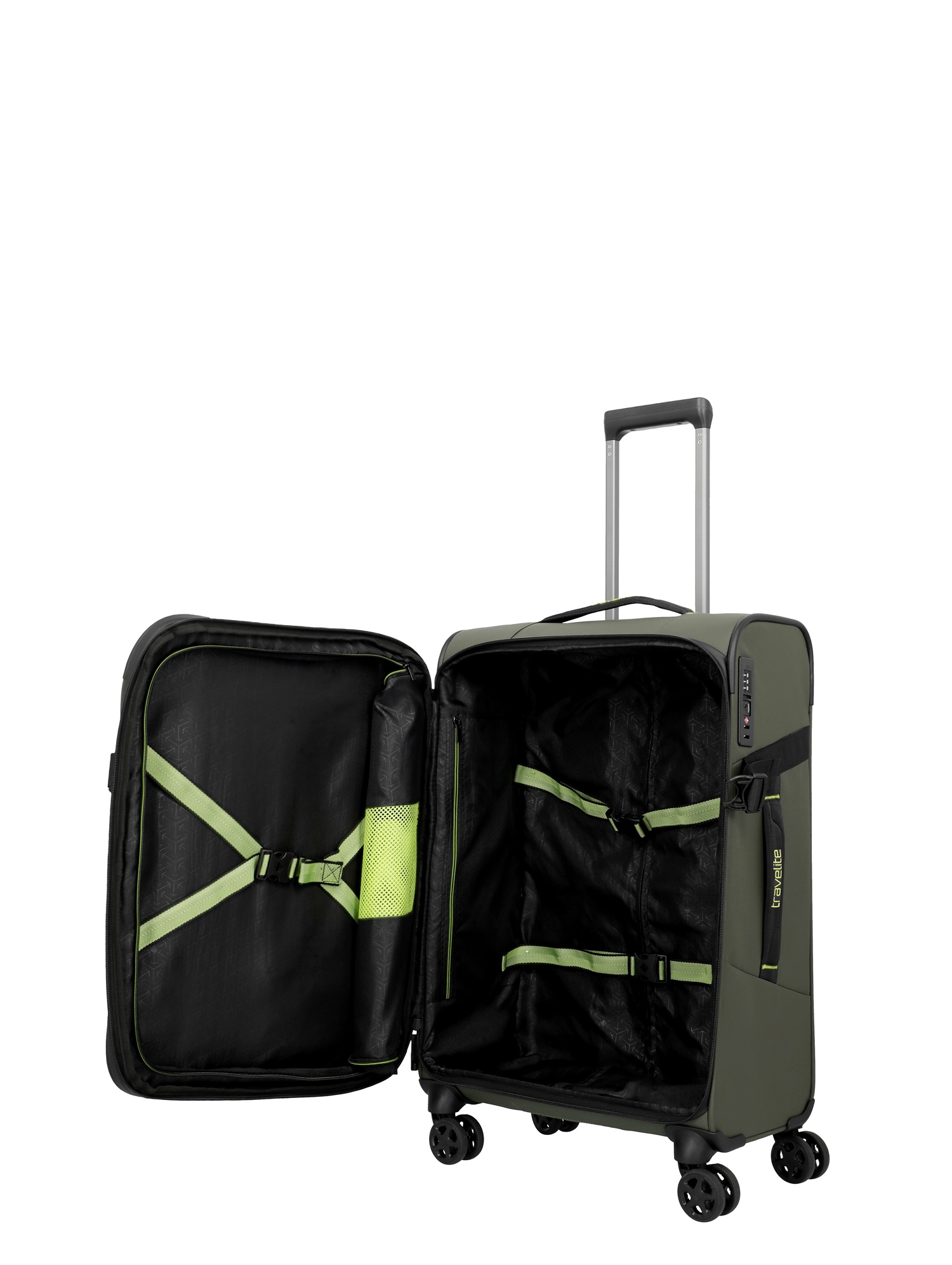 Travelite Trolley Briize M 67 cm 4 Rollen Khaki