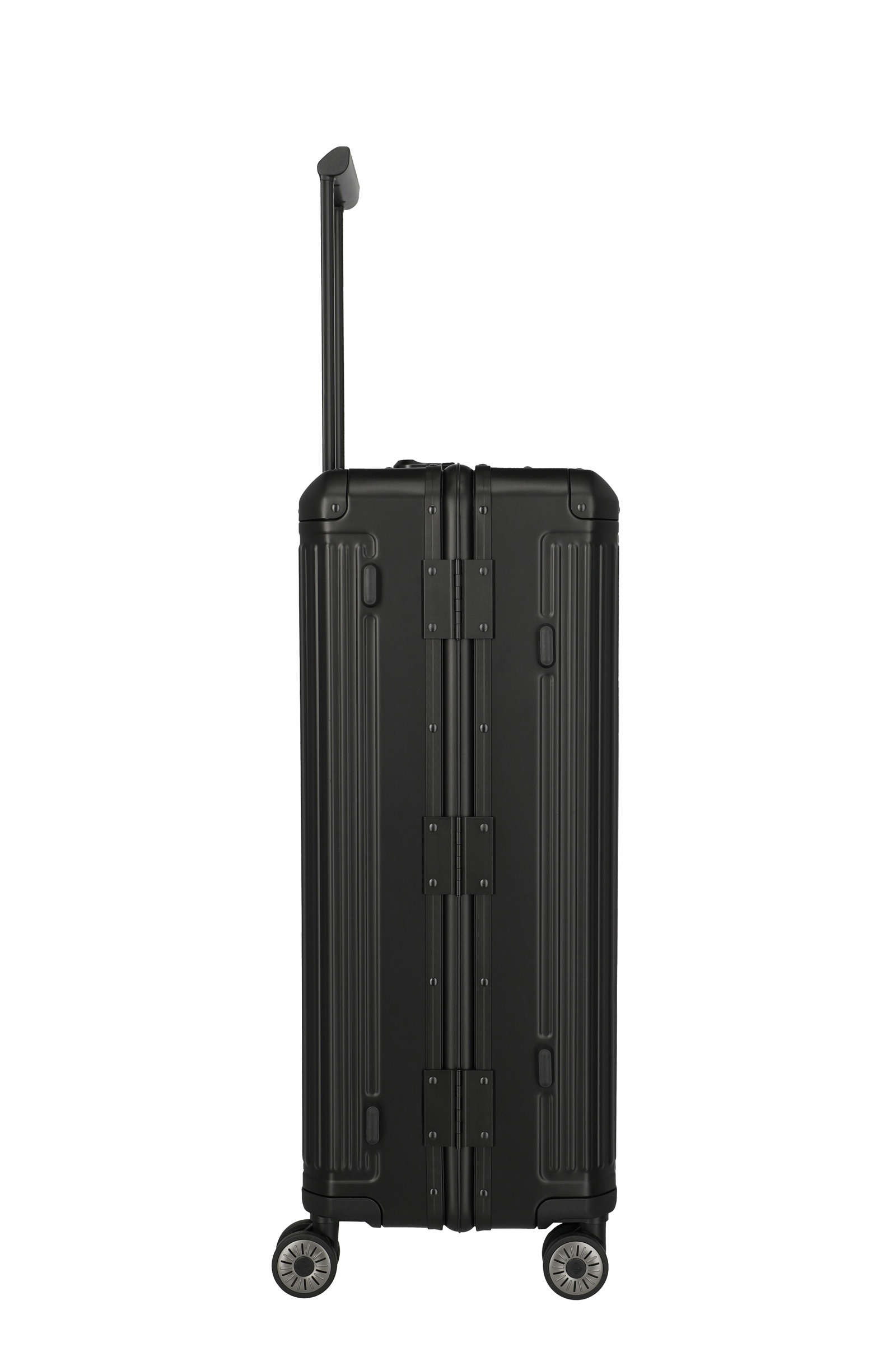 Travelite Aluminium Trolley Next 2.0 L 77 cm mit 4 Rollen Schwarz