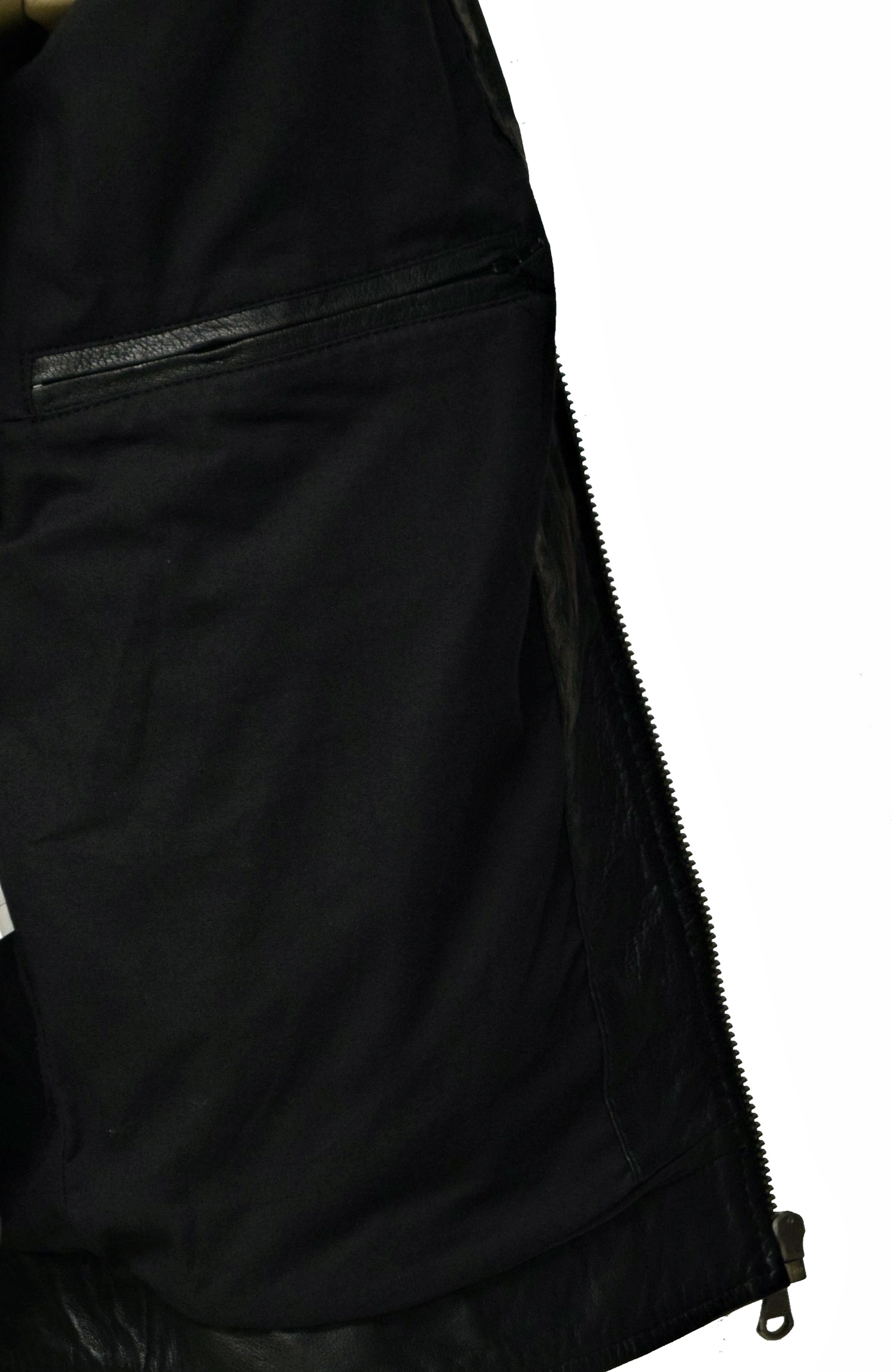 Herren Lederjacke Kit in washed Schwarz 