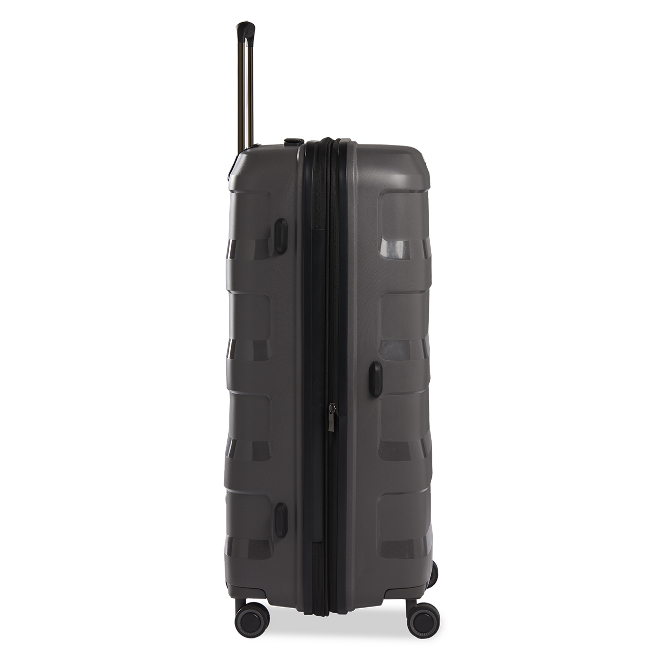 Stratic Straw Plus Trolley L 76 cm mit 4 Rollen aus Bio Kunststoff Dark Grey