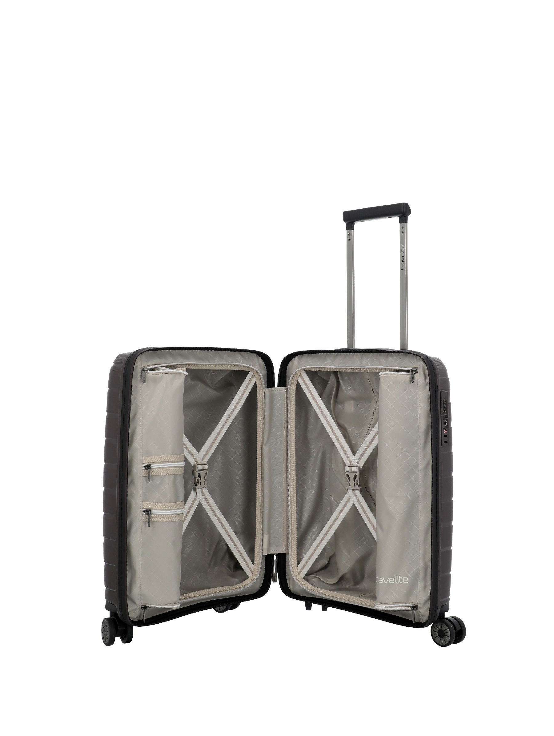Travelite Koffer Air Base 4 Rollen Trolley S 55 cm Coffee