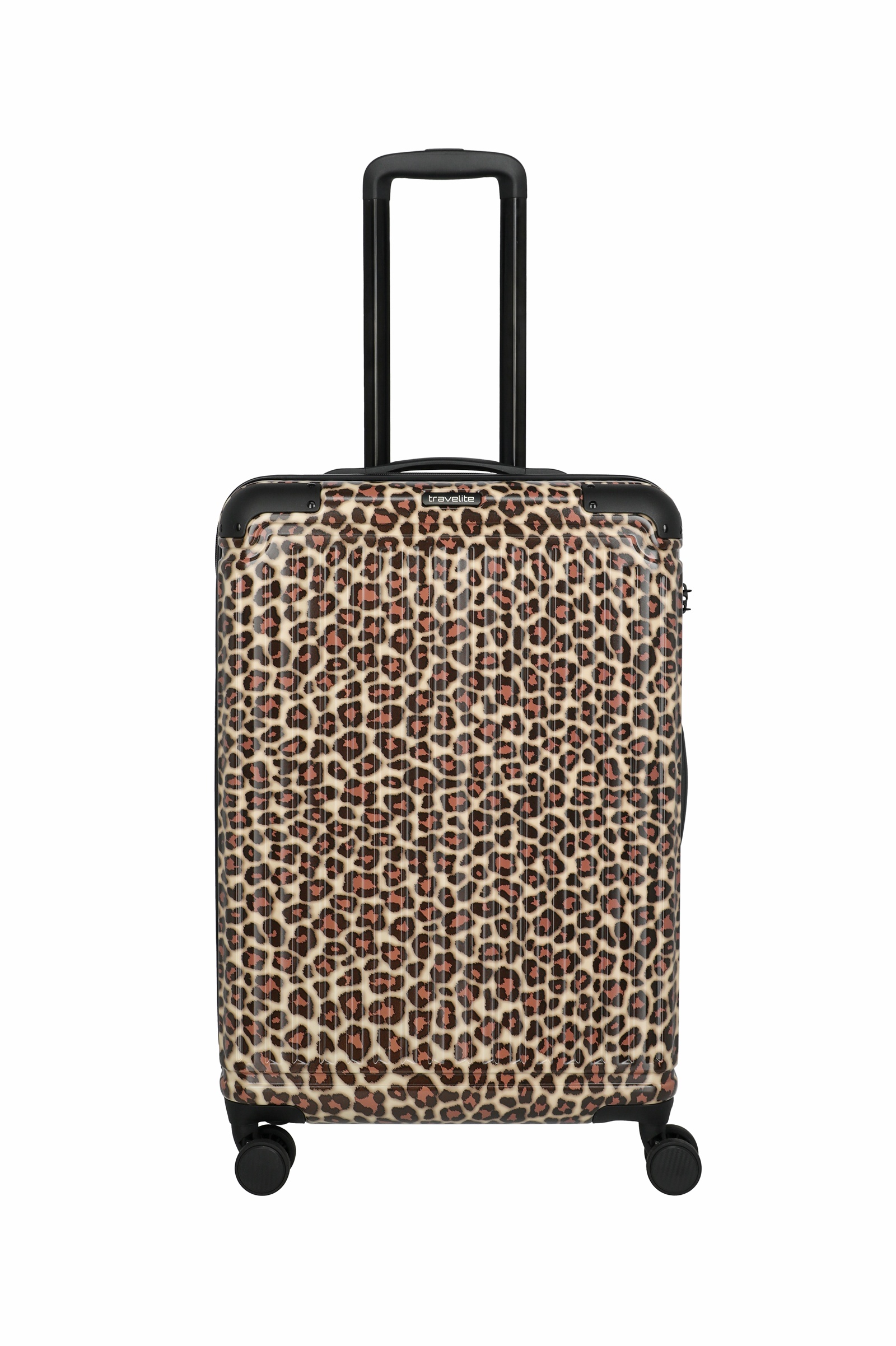 Travelite Trolley Cruise M 66 cm mit 4 Rollen Leopard