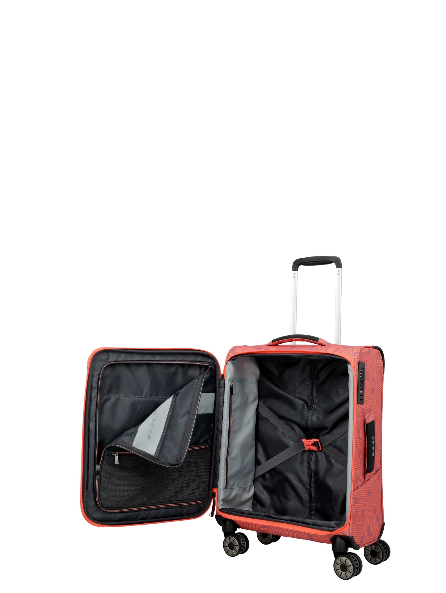 Travelite Trolley SKAII S 55 cm mit 4 Rollen Peach Edition