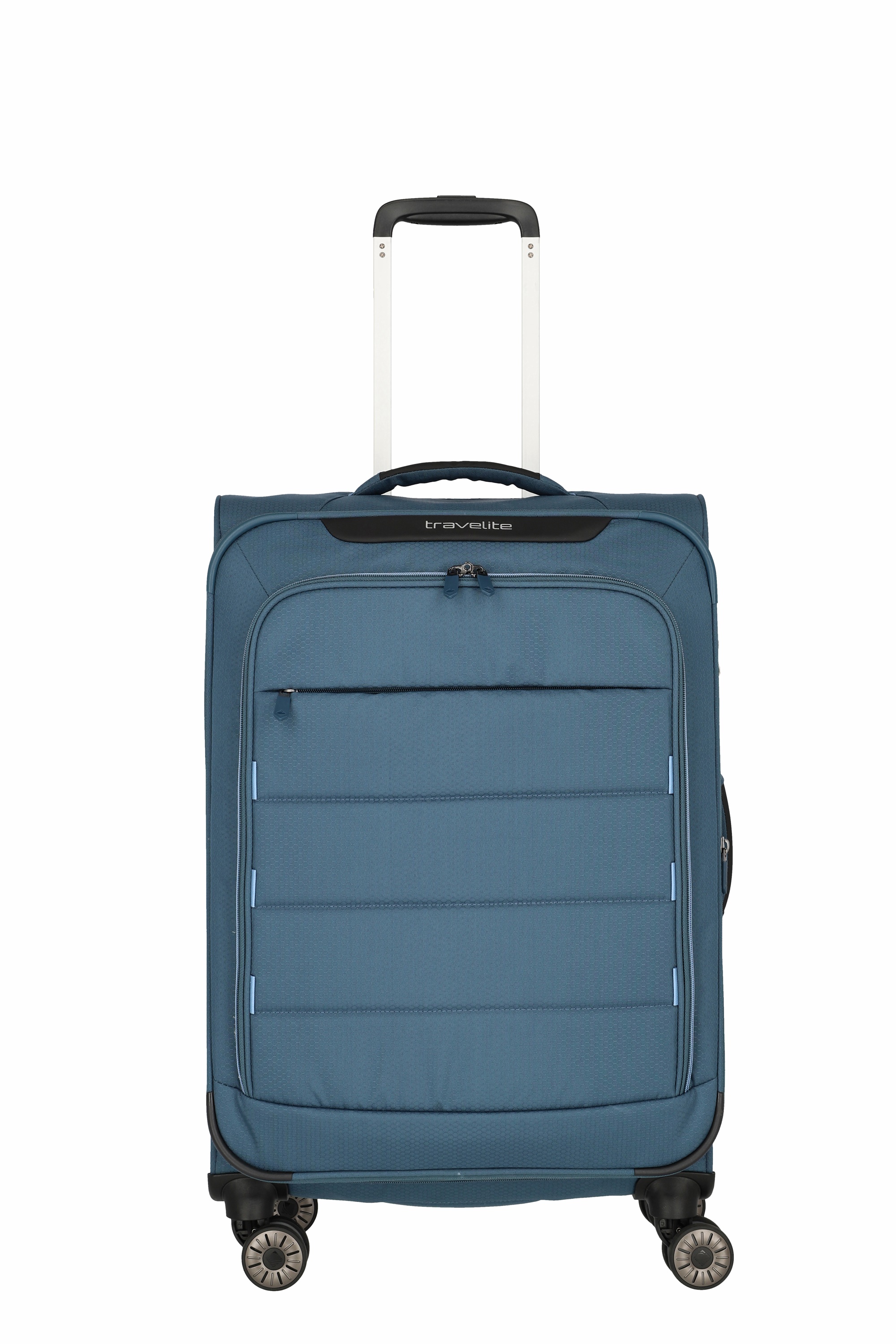 Travelite Trolley SKAII M 67 cm mit 4 Rollen Panoramablau