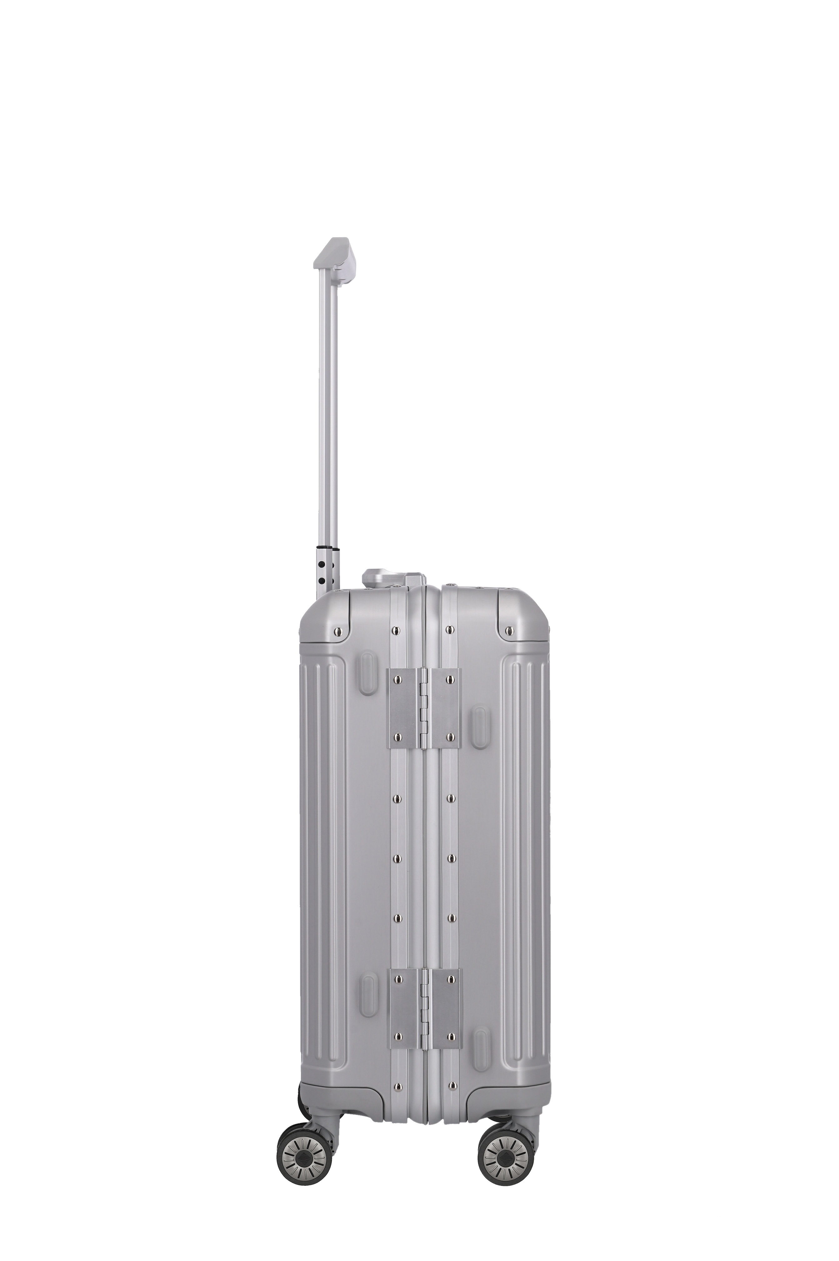 Travelite Aluminium Trolley Next S 55 cm mit 4 Rollen Silber