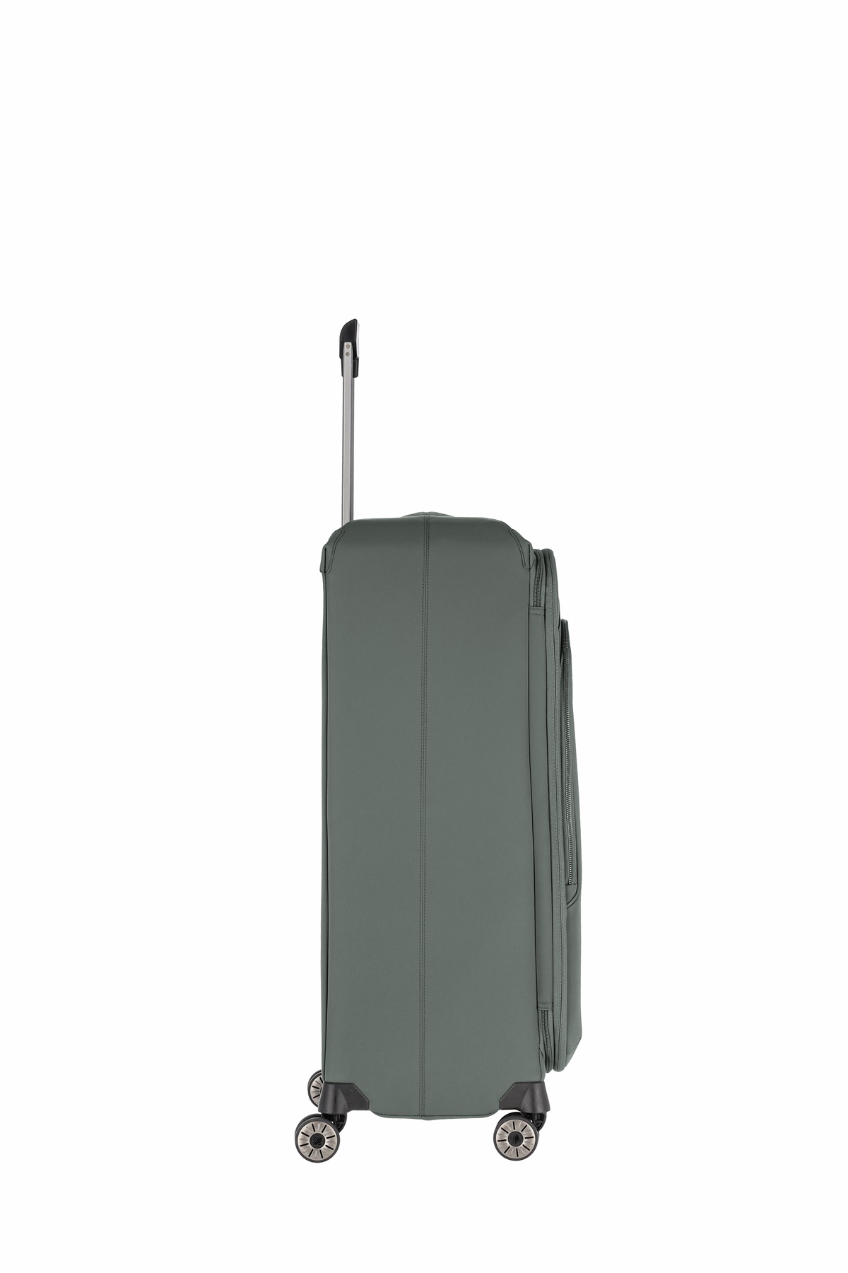 Travelite Priima Trolley Gr. L 79 cm mit 4 Rollen aus Nylon + recyceltem Polyester Oliv