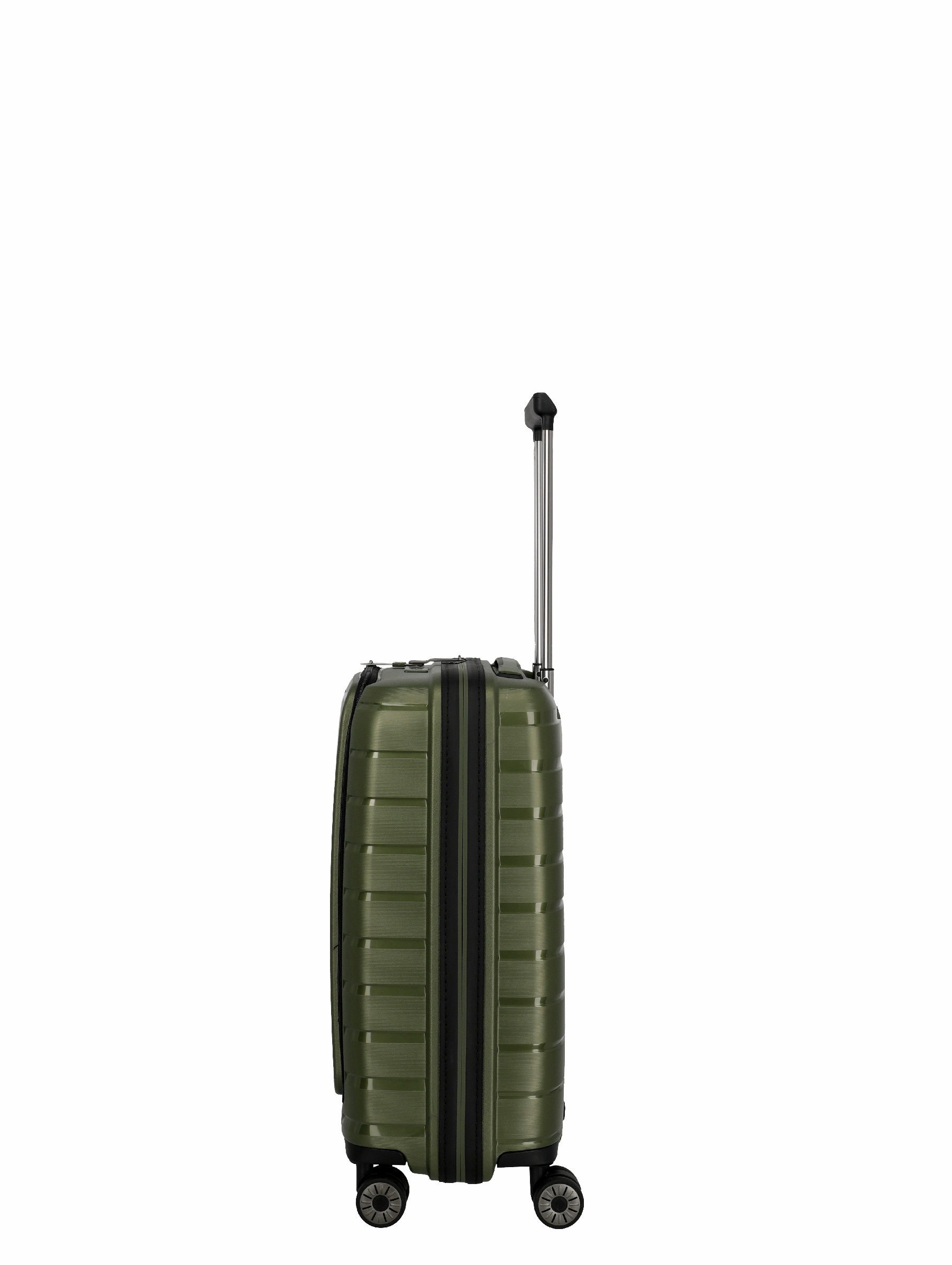 Travelite Koffer Air Base Vortasche 4 Rollen Trolley 55 cm S+ Olive