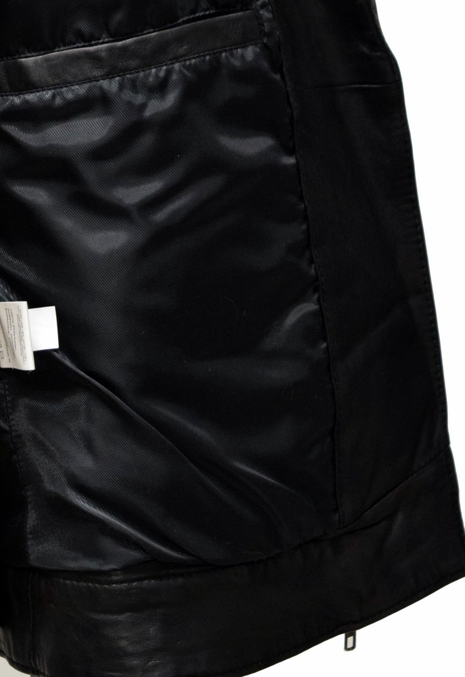 Damen Biker Lederjacke Lola in Schwarz