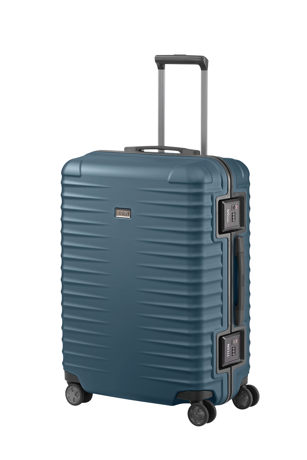 TITAN Trolley LITRON FRAME M 69 cm mit 4 Rollen Petrol