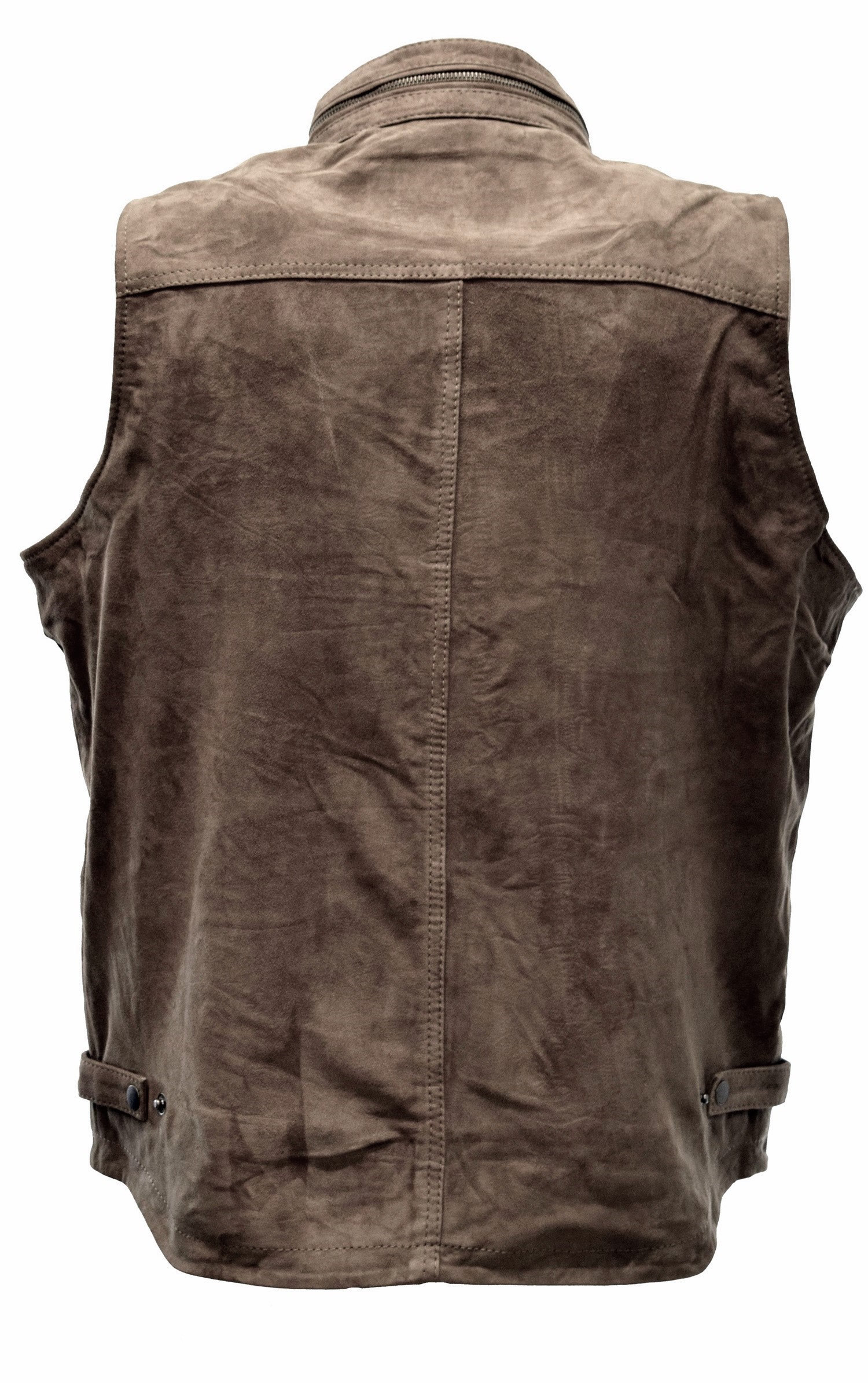 Herren Outdoor Lederweste Julius in Schlamm