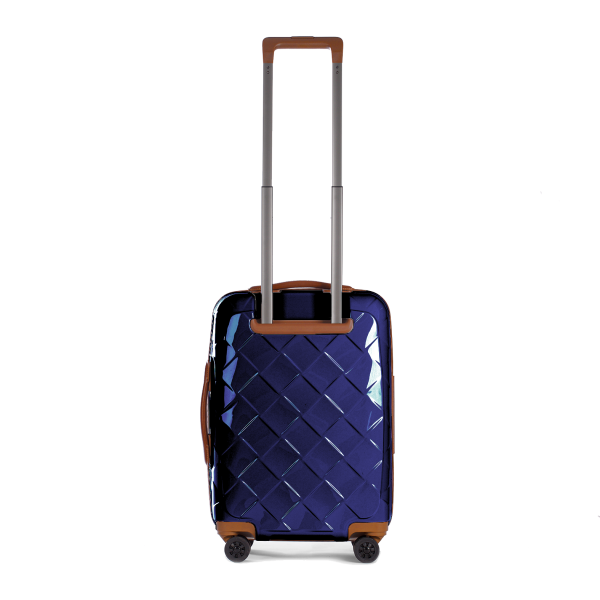 Stratic Koffer Leather & More 4 Rollen S mit Vortasche Blue