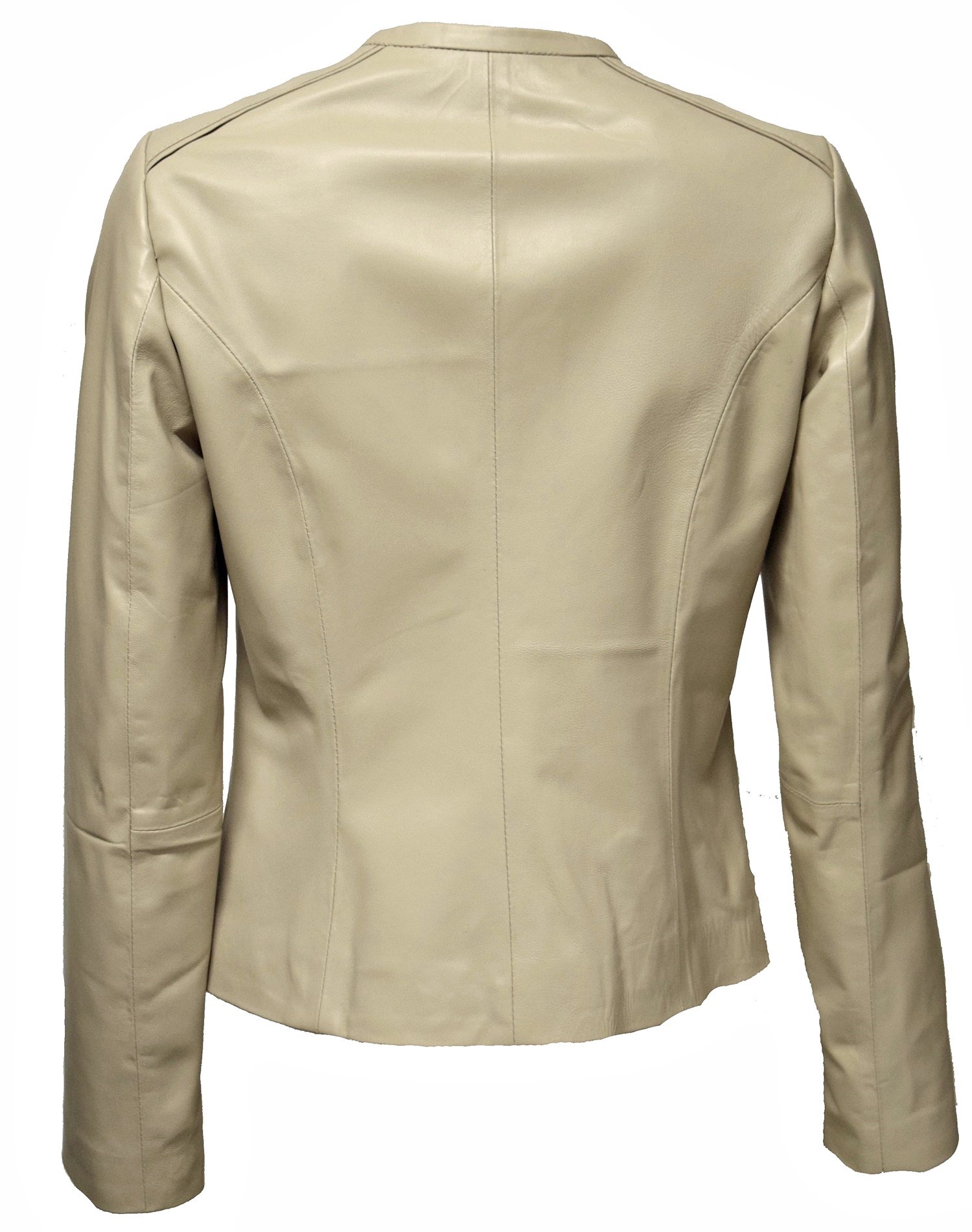 Damen Lederjacke Milka in fine Pale Creme