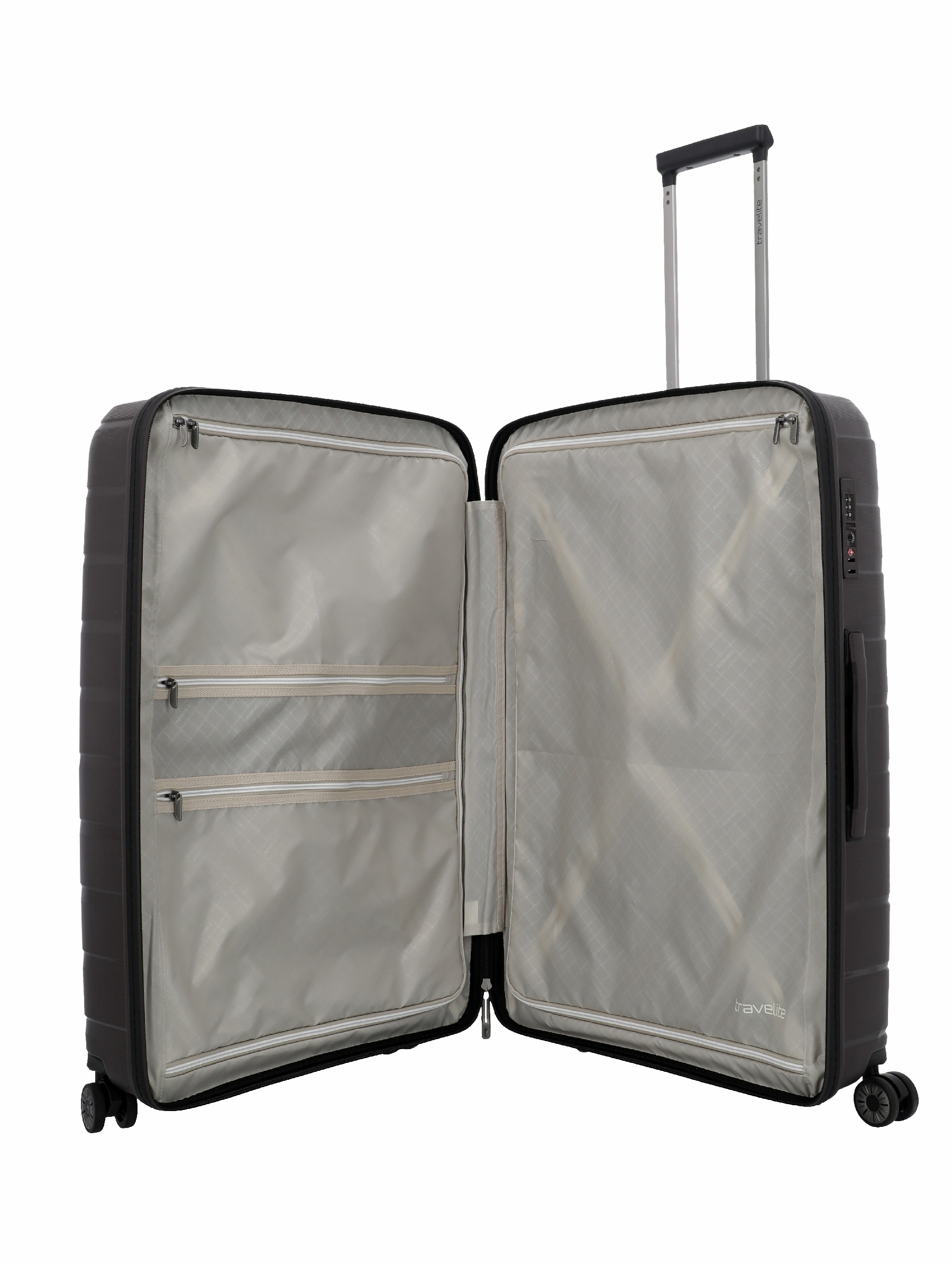 Travelite Koffer Air Base 4 Rollen Trolley L 77 cm Coffee
