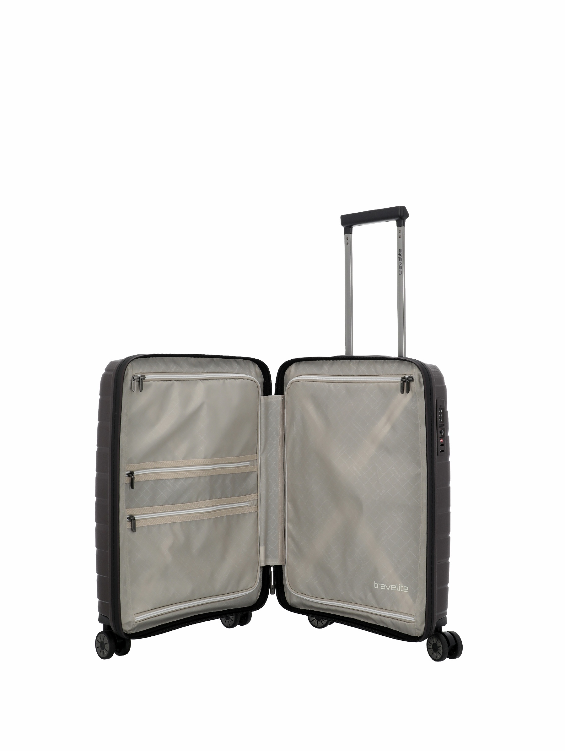Travelite Koffer Air Base 4 Rollen Trolley S 55 cm Coffee