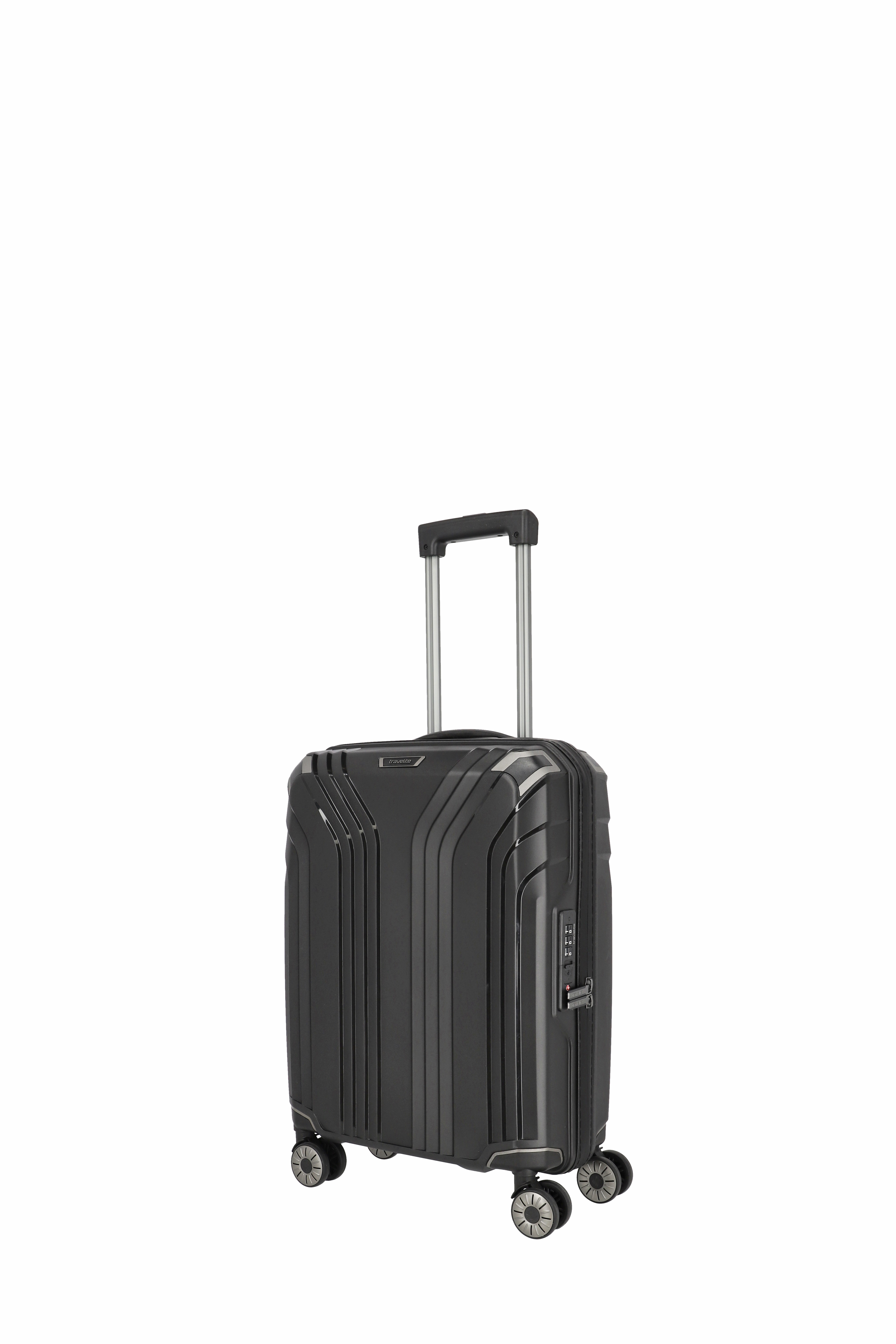 Travelite Koffer Elvaa 4 Rollen Trolley S 55 cm Schwarz