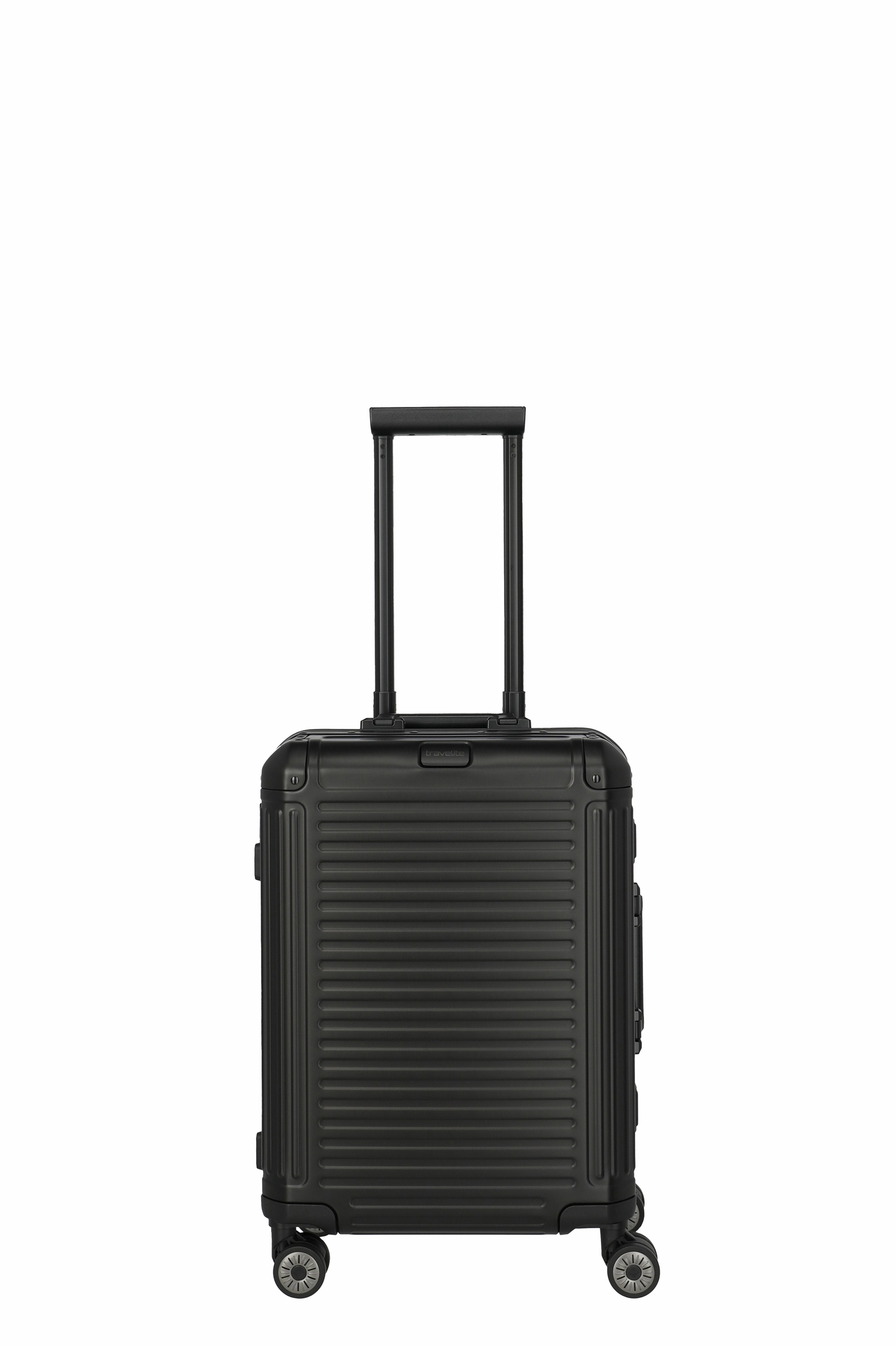 Travelite Aluminium Trolley Next 2.0 S 55 cm mit 4 Rollen Schwarz