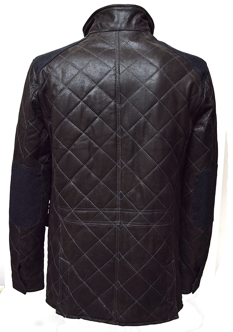 Trapper Herren Long Lederjacke "Lutz" in Dunkelbraun