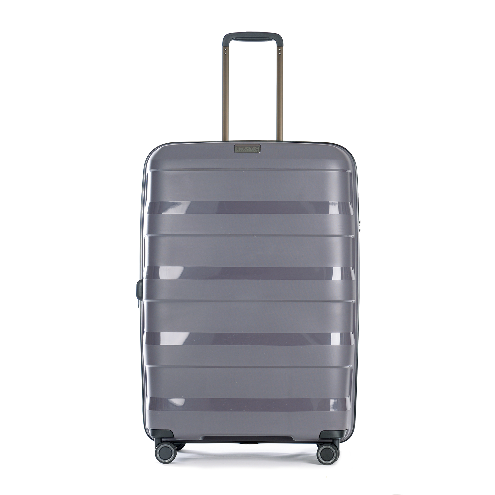 Stratic Straw Plus Trolley L 76 cm mit 4 Rollen aus Bio Kunststoff Dark Grey