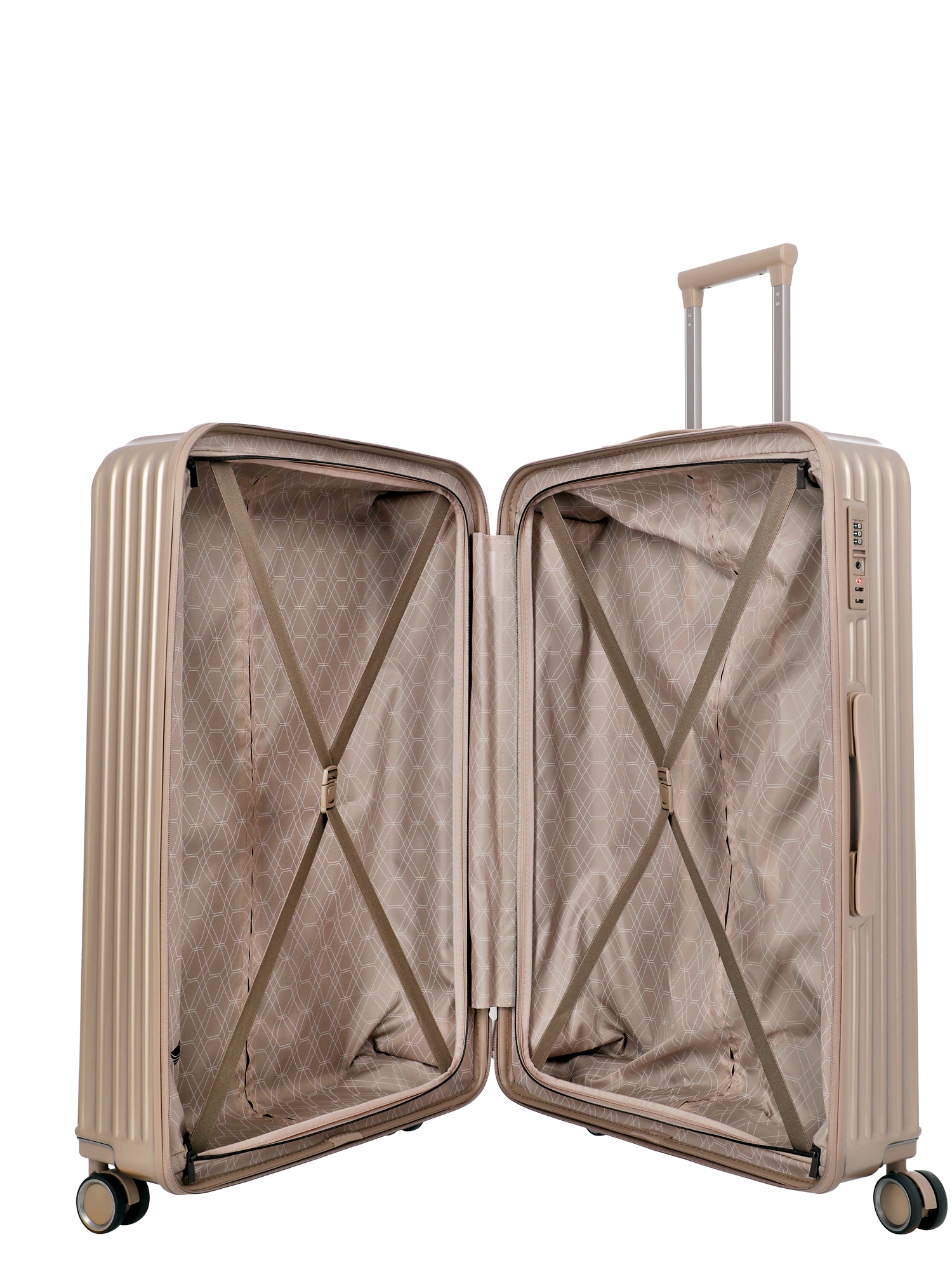 Travelite Paros 3 teiliges Set Metallic Look Altrosa