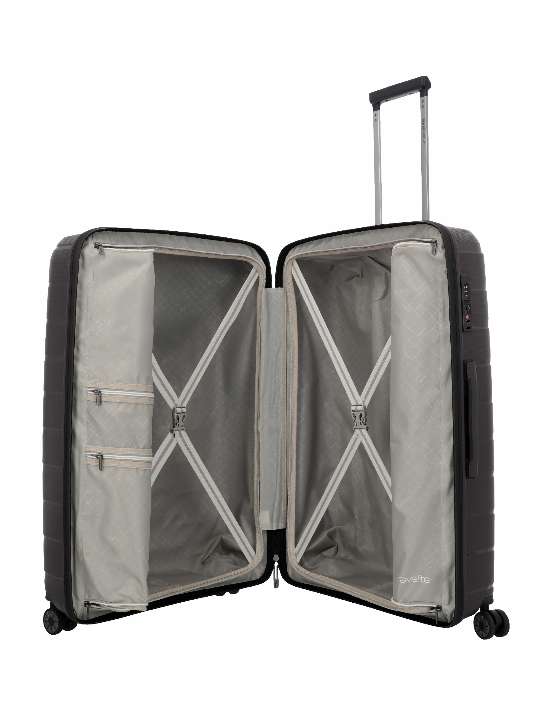 Travelite Koffer Air Base 4 Rollen Trolley L 77 cm Coffee