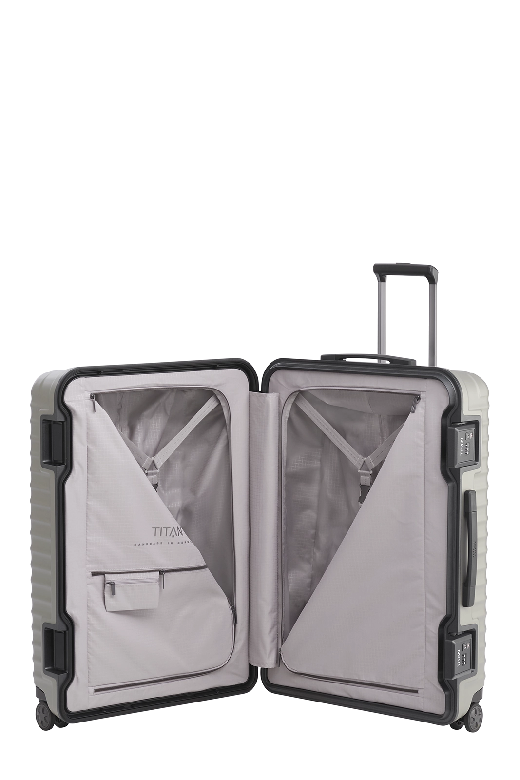 TITAN Trolley LITRON FRAME L 75 mit 4 Rollen Champagner