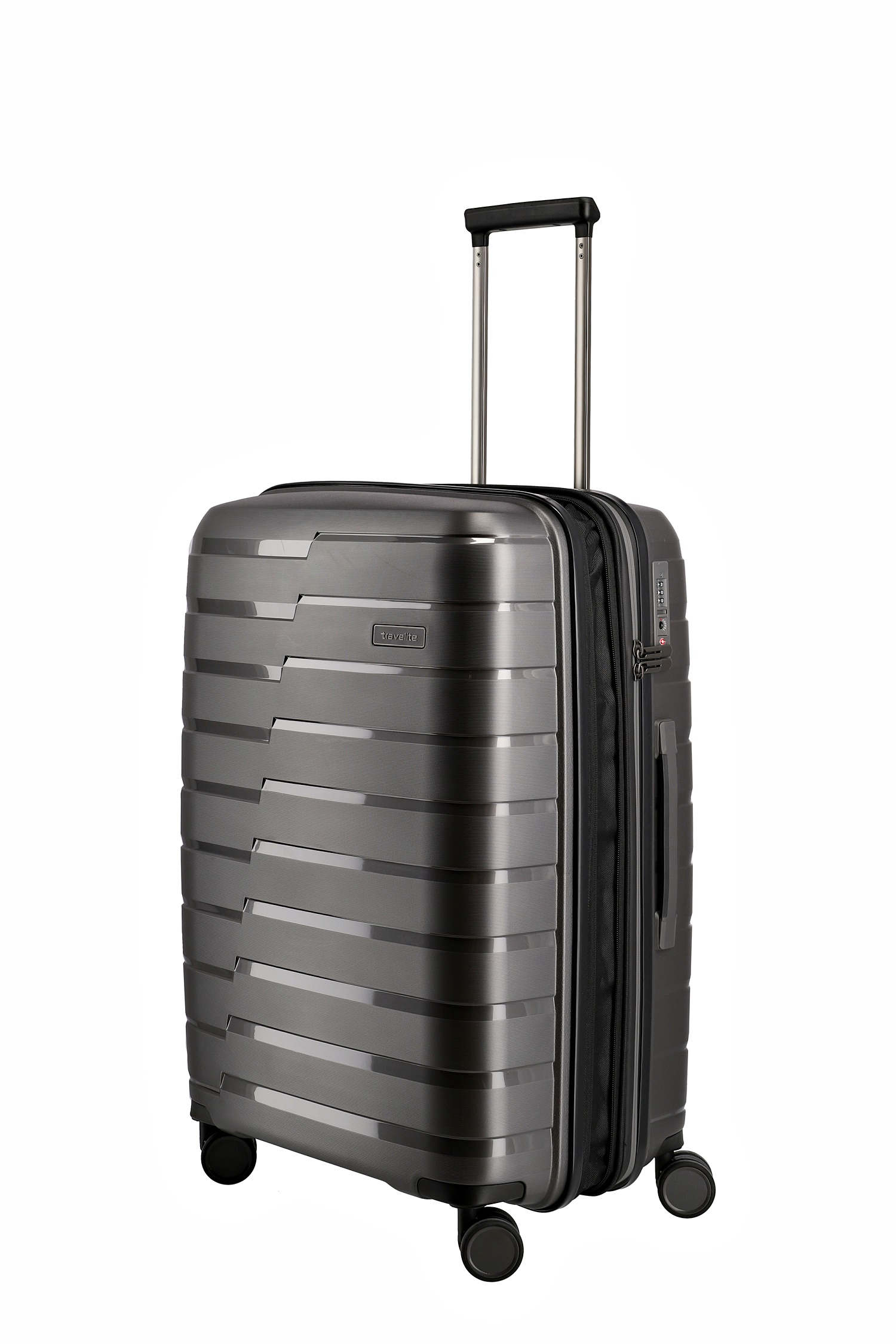 Travelite Koffer Air Base 4 Rollen Trolley M 67  cm Anthrazit