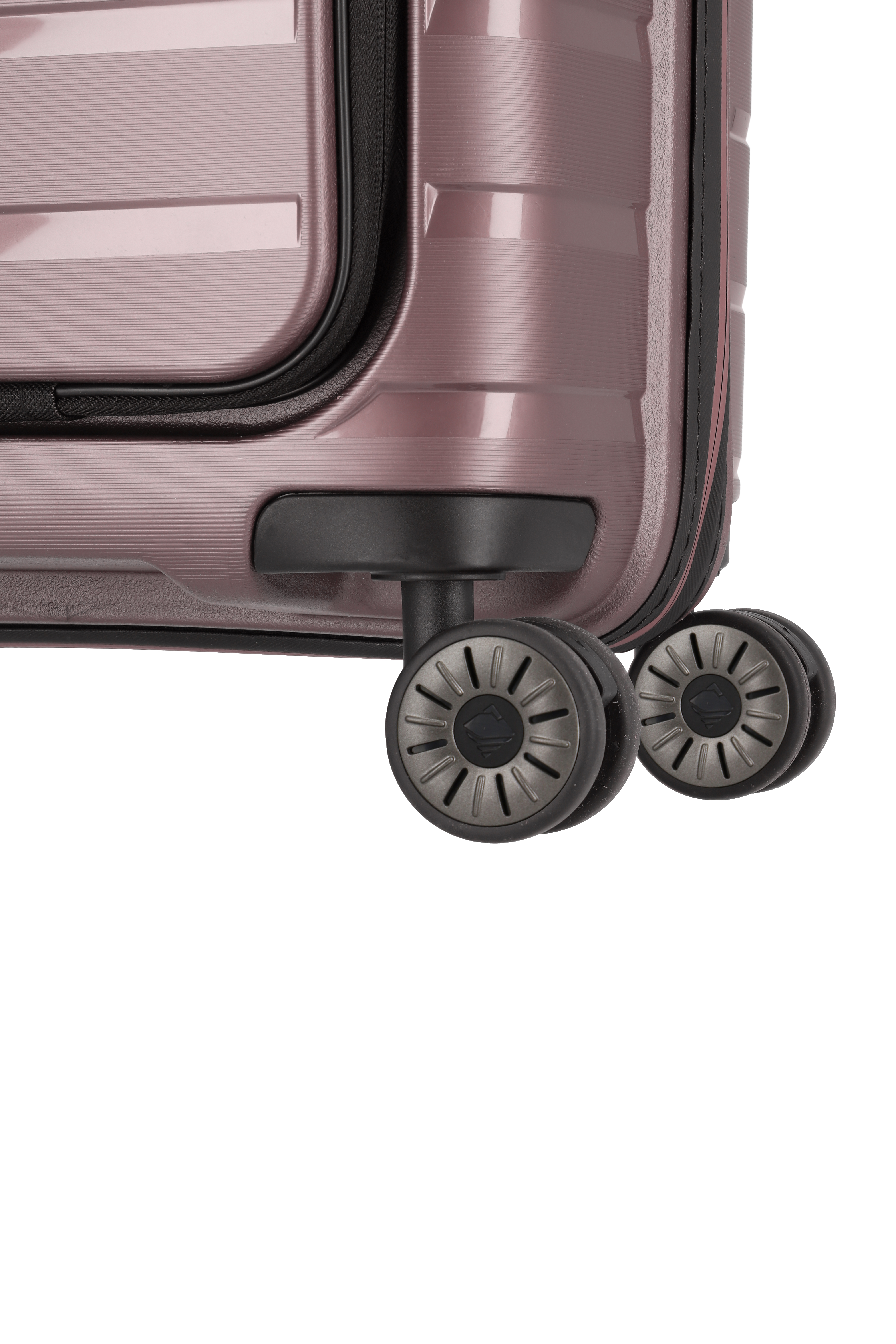 Travelite Koffer Air Base Vortasche 4 Rollen Trolley 55 cm S+ Flieder