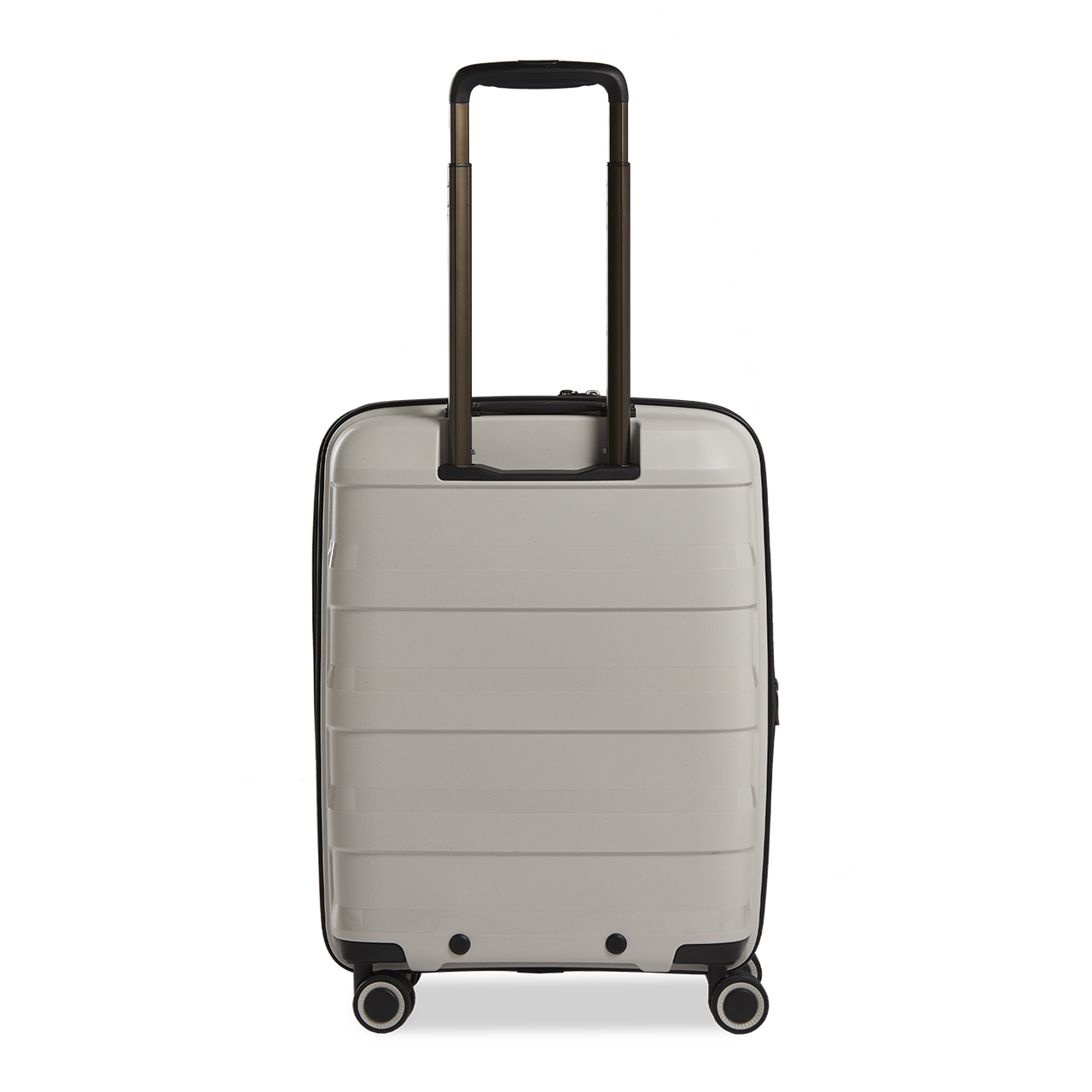Stratic Straw Plus Trolley S 55 cm mit 4 Rollen aus Bio Kunststoff Beige
