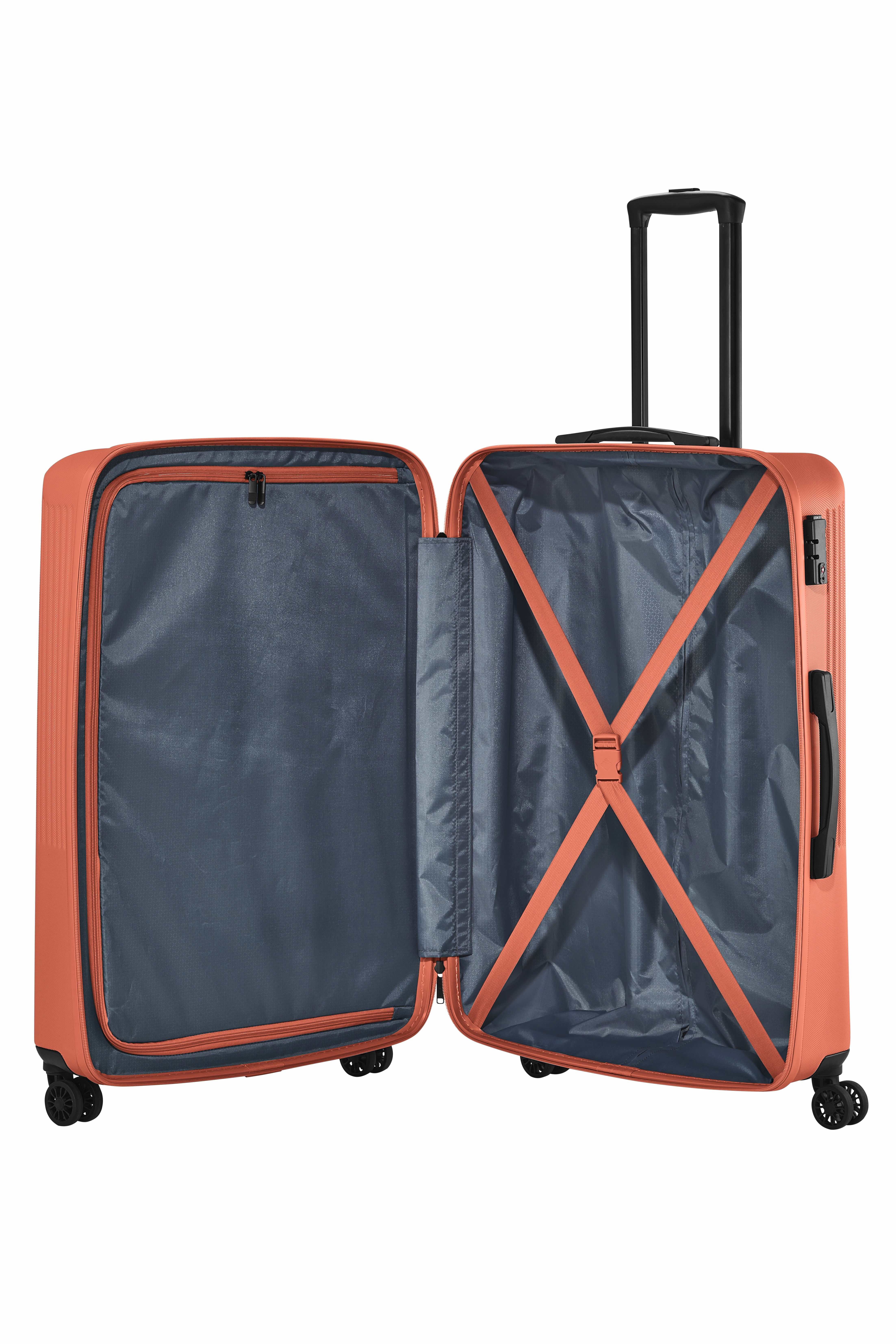 Travelite Trolley Bali L 77 cm mit 4 Rollen in Koralle