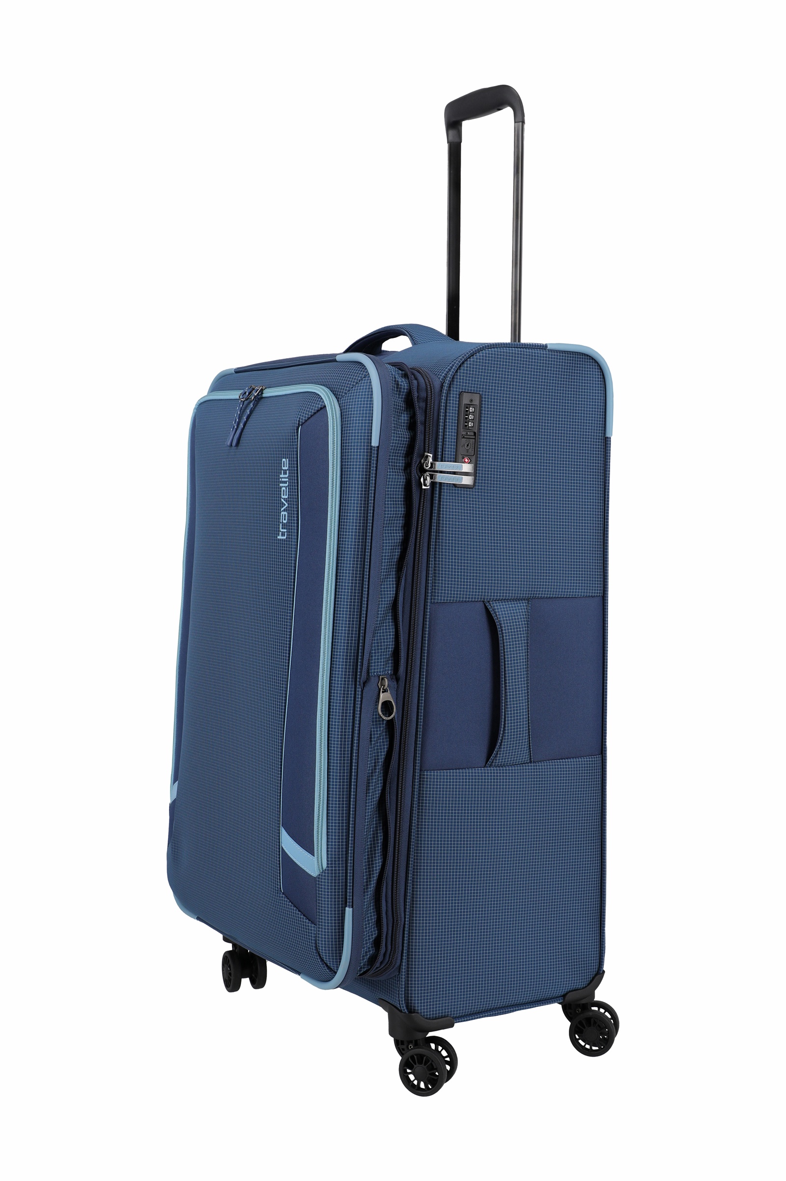 Travelite Trolley Corsiica L 77 cm mit 4 Rollen Blau