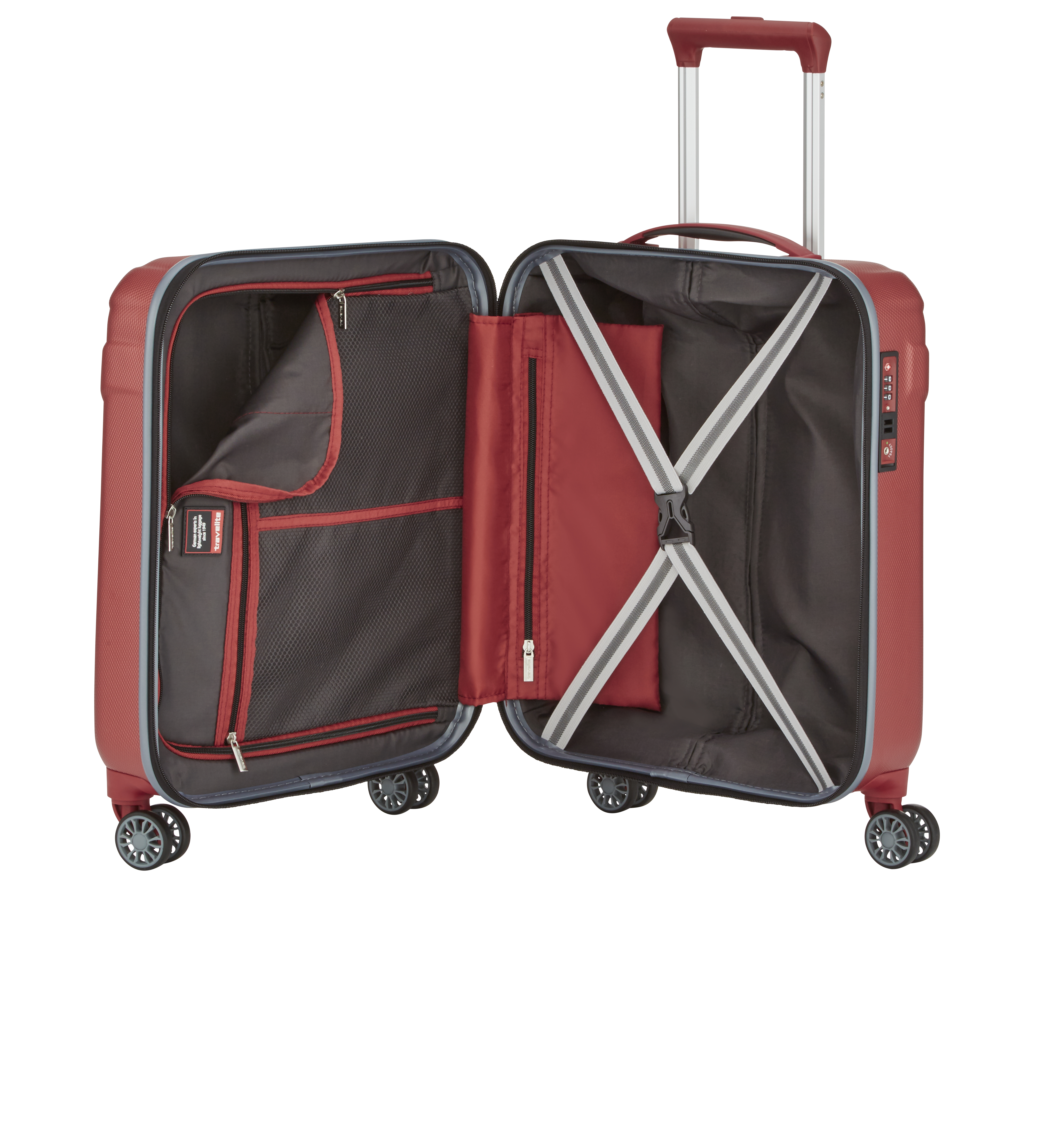 Travelite Trolley Vector 4 Rollen S 55 cm Koralle
