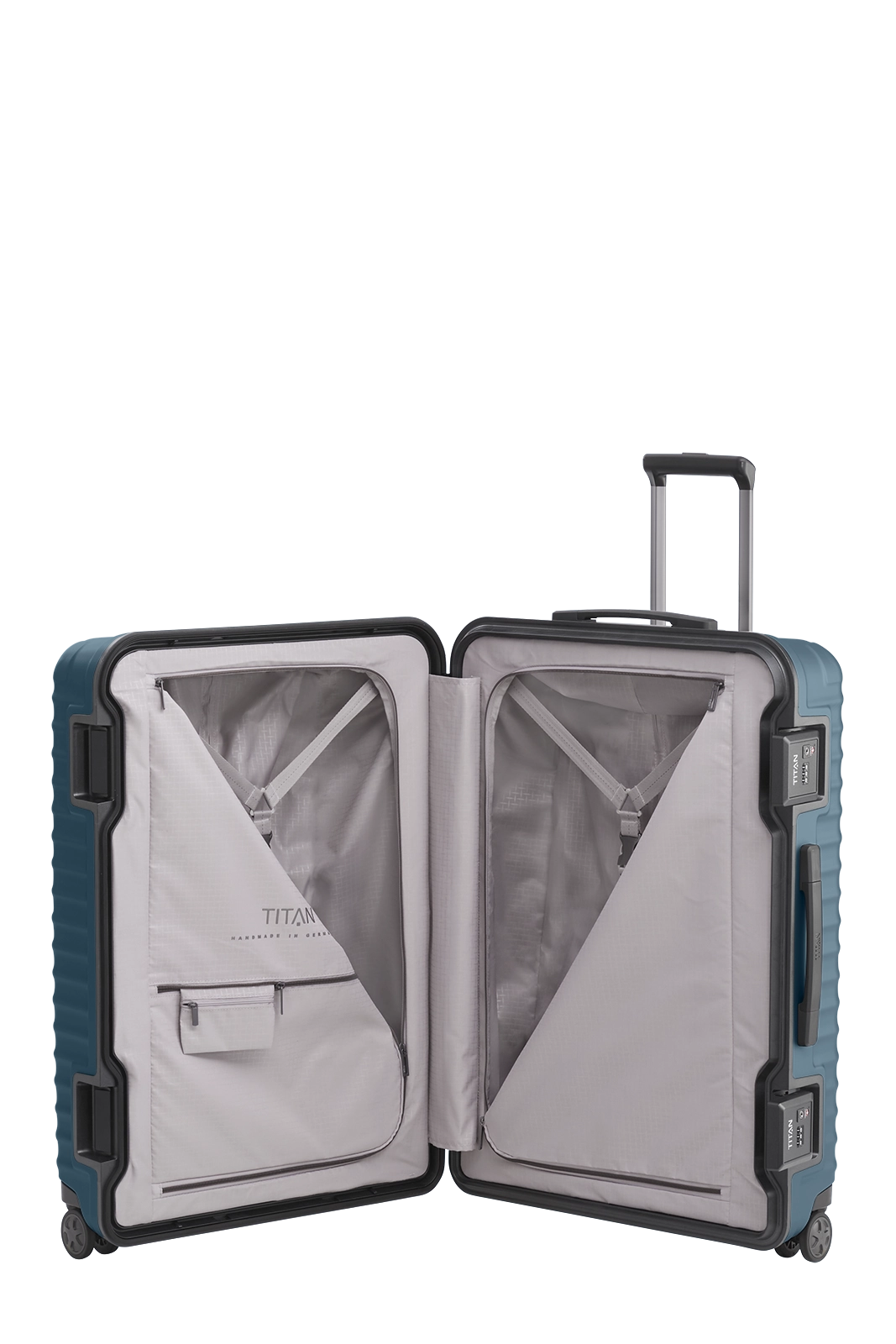 TITAN Trolley LITRON FRAME L 75 mit 4 Rollen Petrol