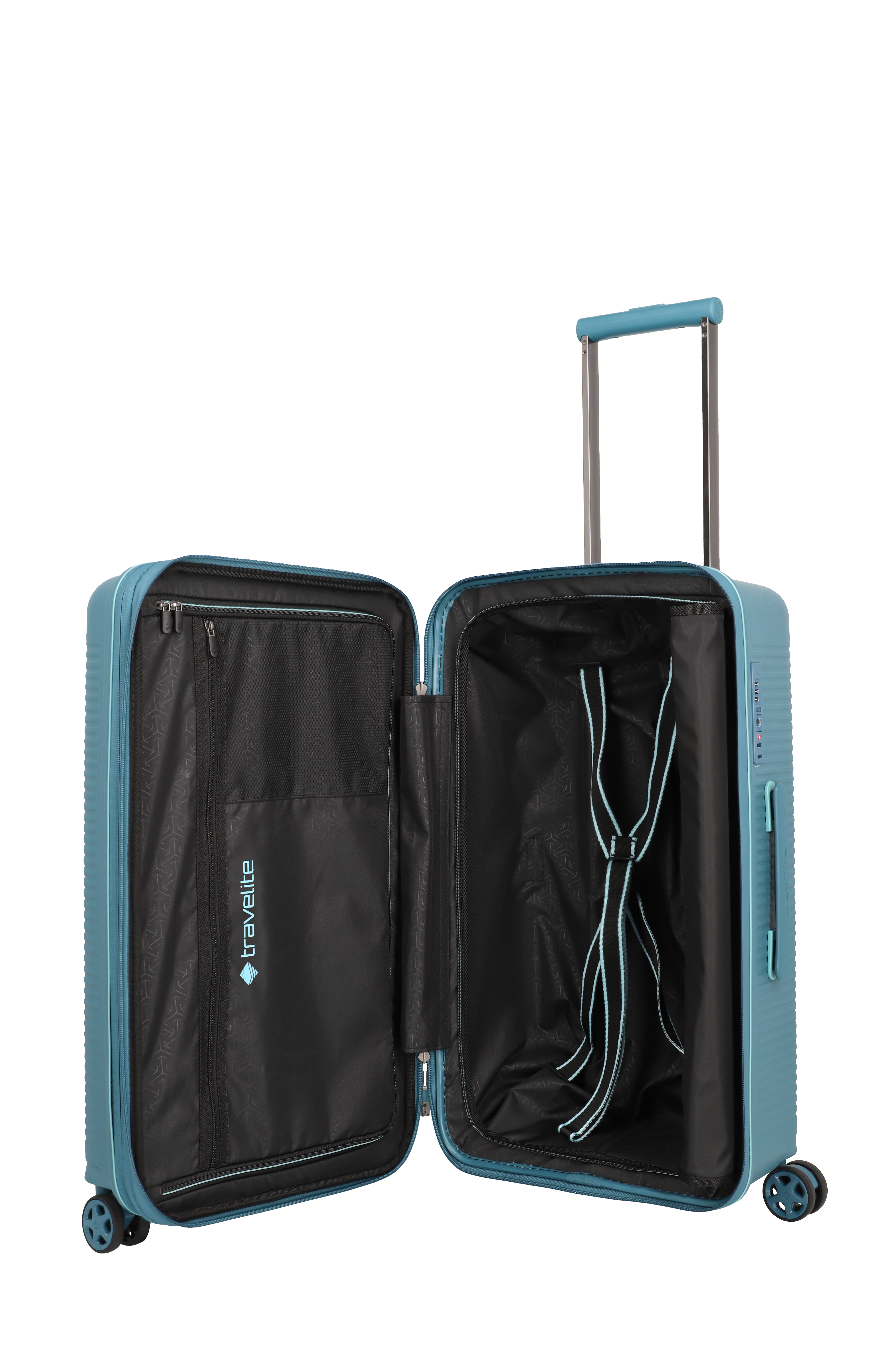 Travelite Roomer Kompakt Trunk Koffer M 66 cm Aqua