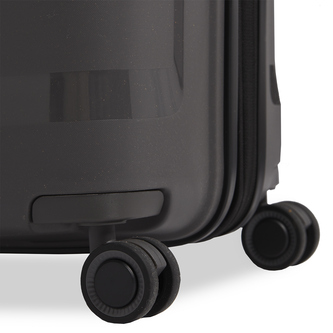 Stratic Straw Plus Trolley L 76 cm mit 4 Rollen aus Bio Kunststoff Dark Grey
