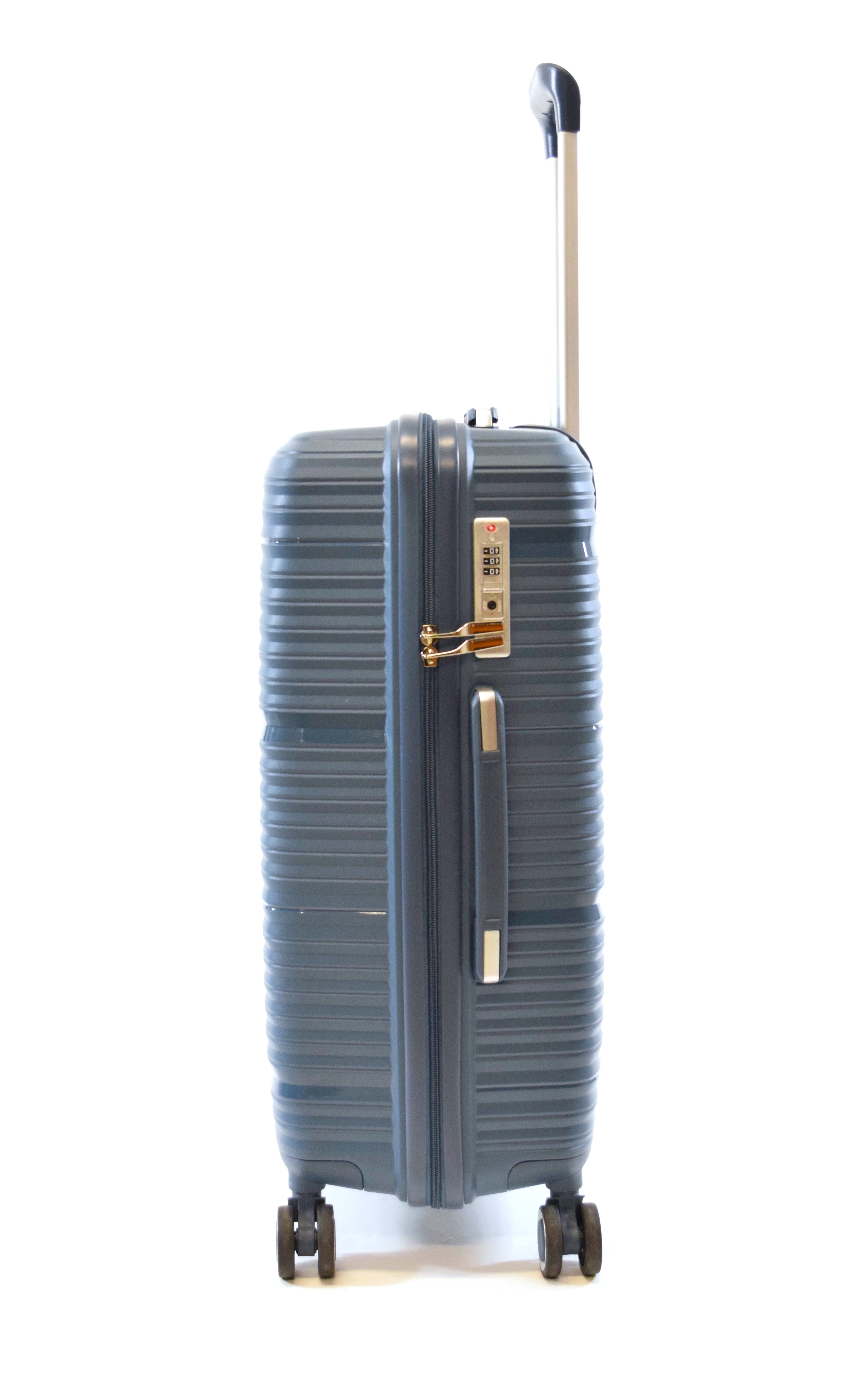 Trolley Koffer Flightourer Gr. M 66 cm mit 4 Rollen Fjord Blau