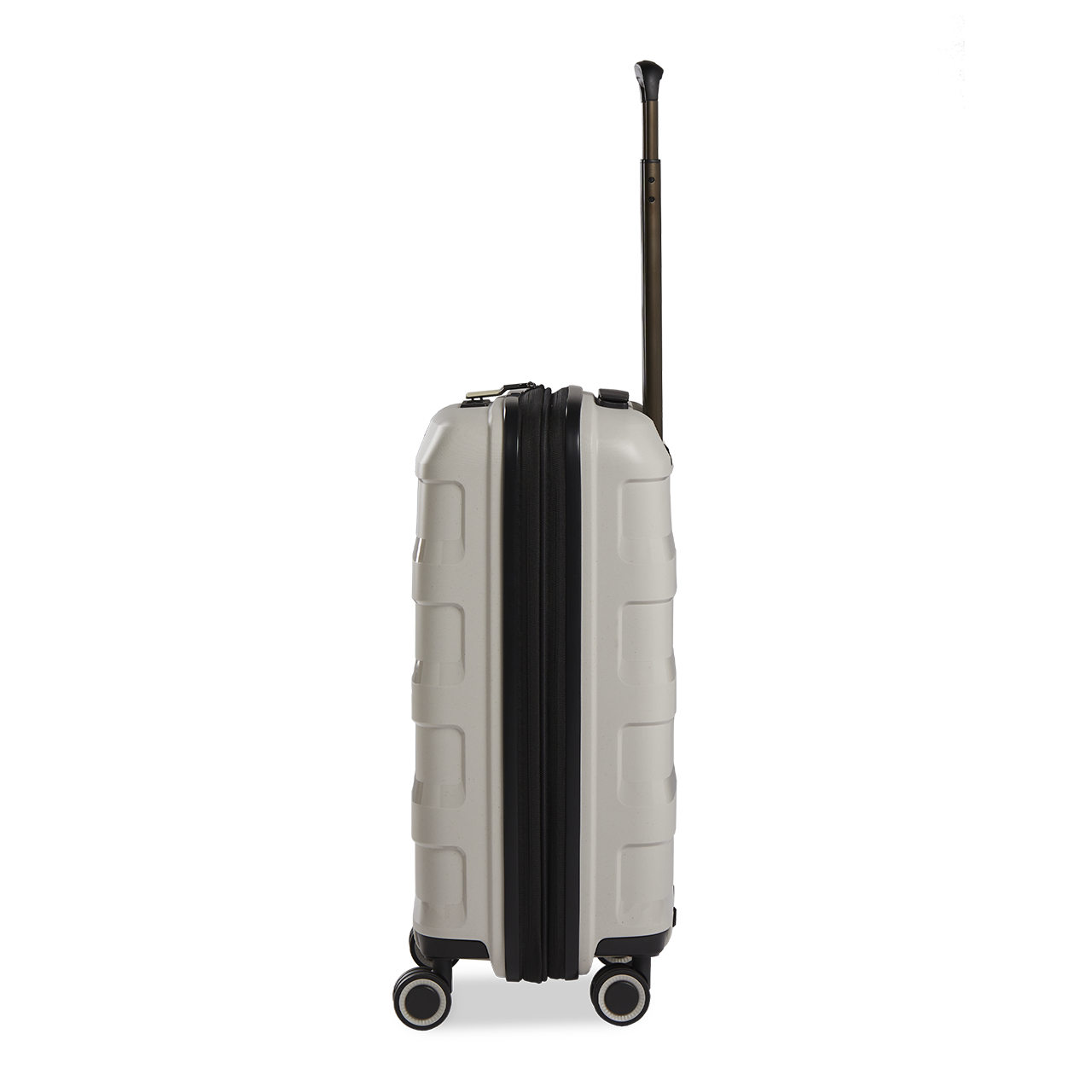 Stratic Straw Plus Trolley S 55 cm mit 4 Rollen aus Bio Kunststoff Beige