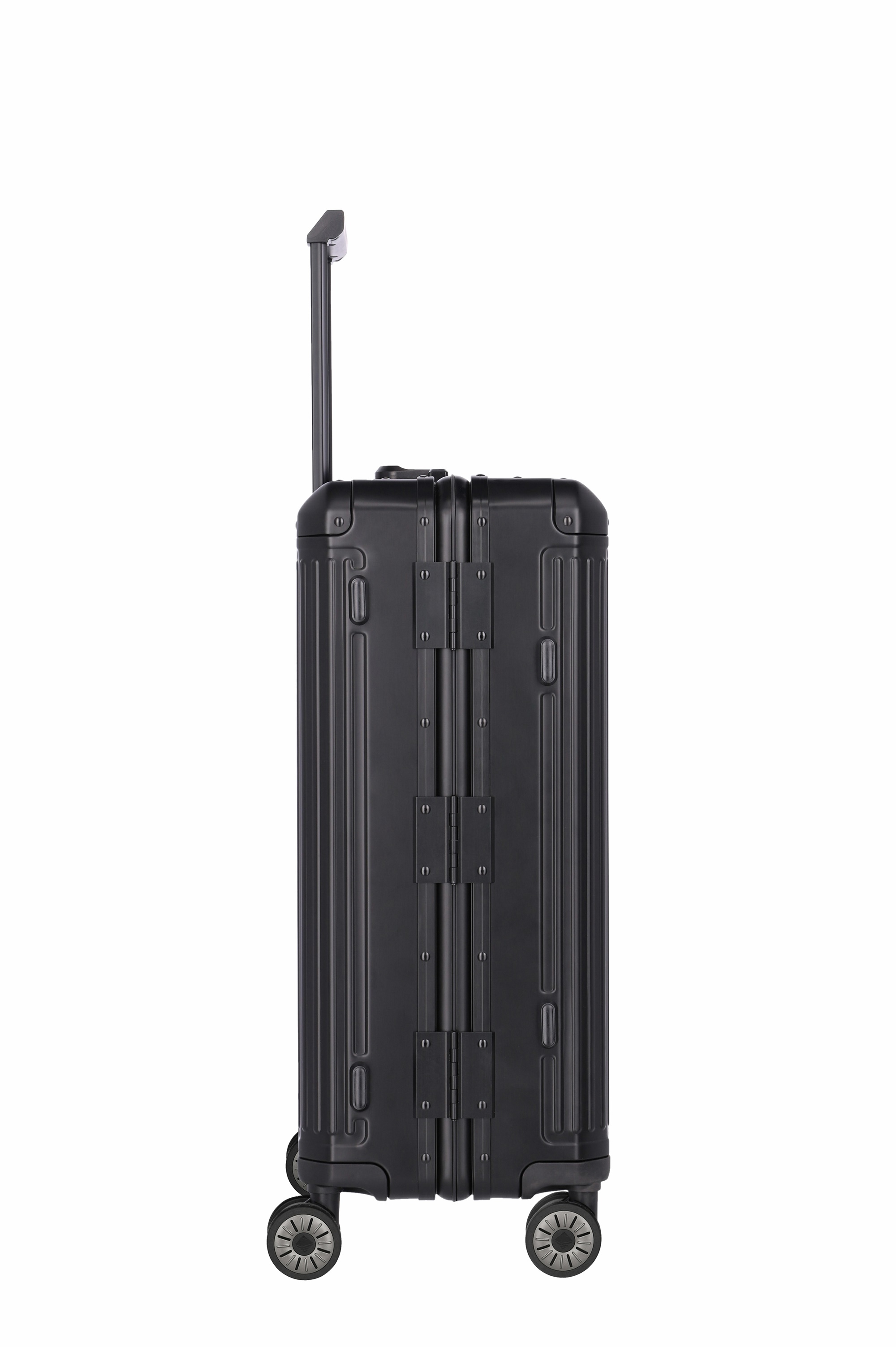 *Travelite Aluminium Trolley Next M 66 cm mit 4 Rollen Schwarz 