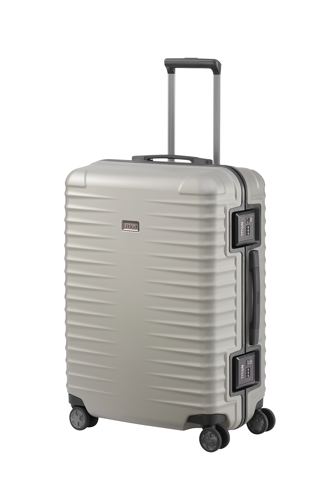 TITAN Trolley LITRON FRAME M 69 cm mit 4 Rollen Champagner