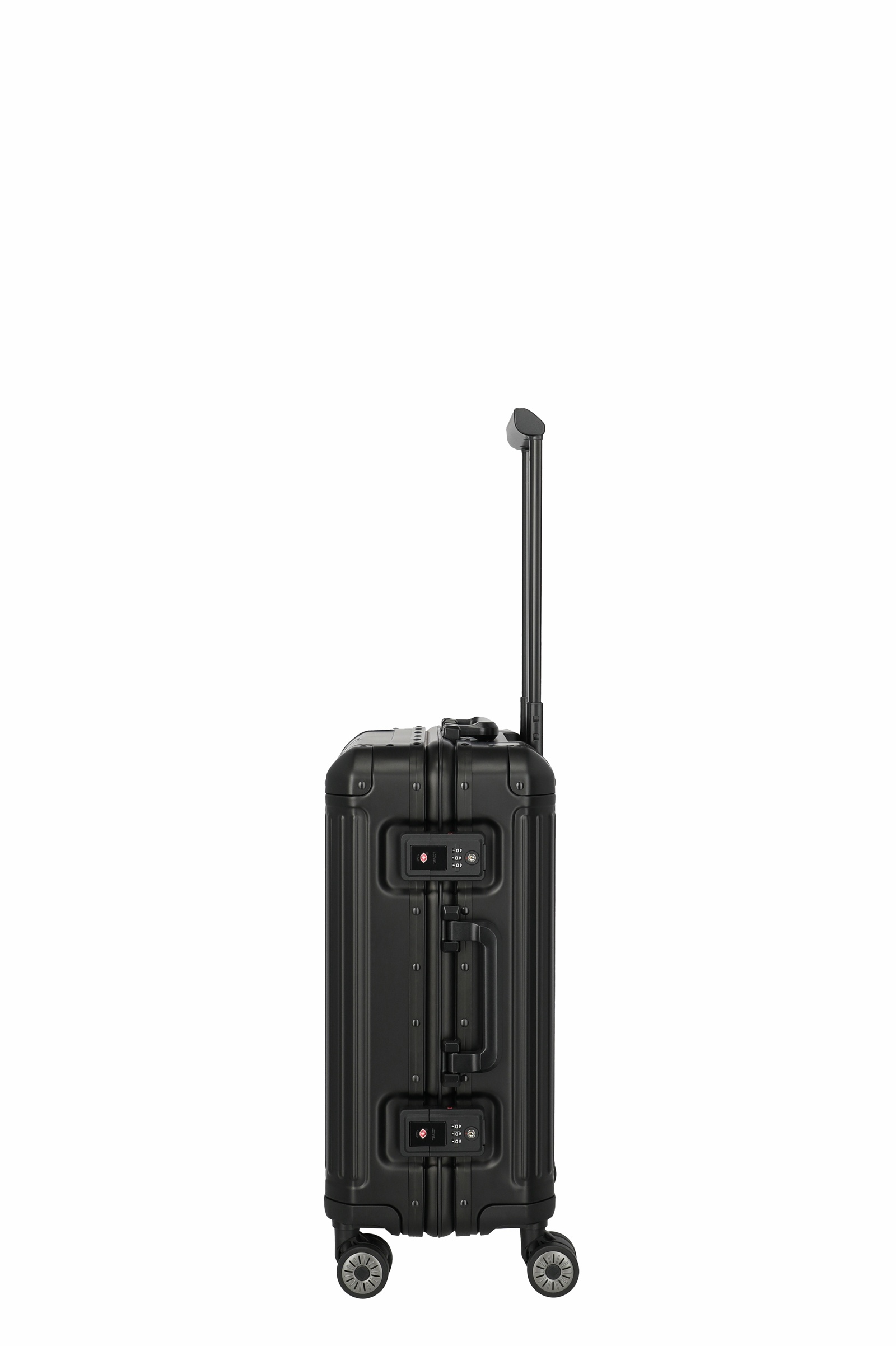 Travelite Aluminium Trolley Next 2.0 S 55 cm mit 4 Rollen Schwarz