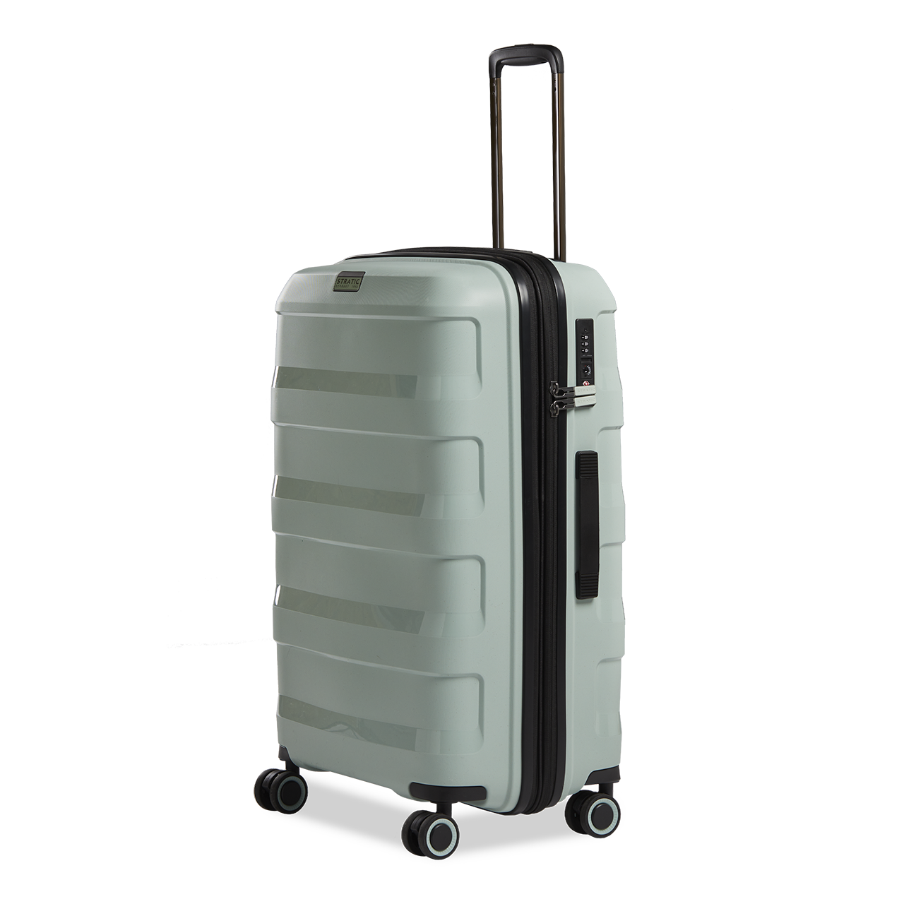 Stratic Straw Plus Koffer M 66 cm mit 4 Rollen aus Bio Kunststoff