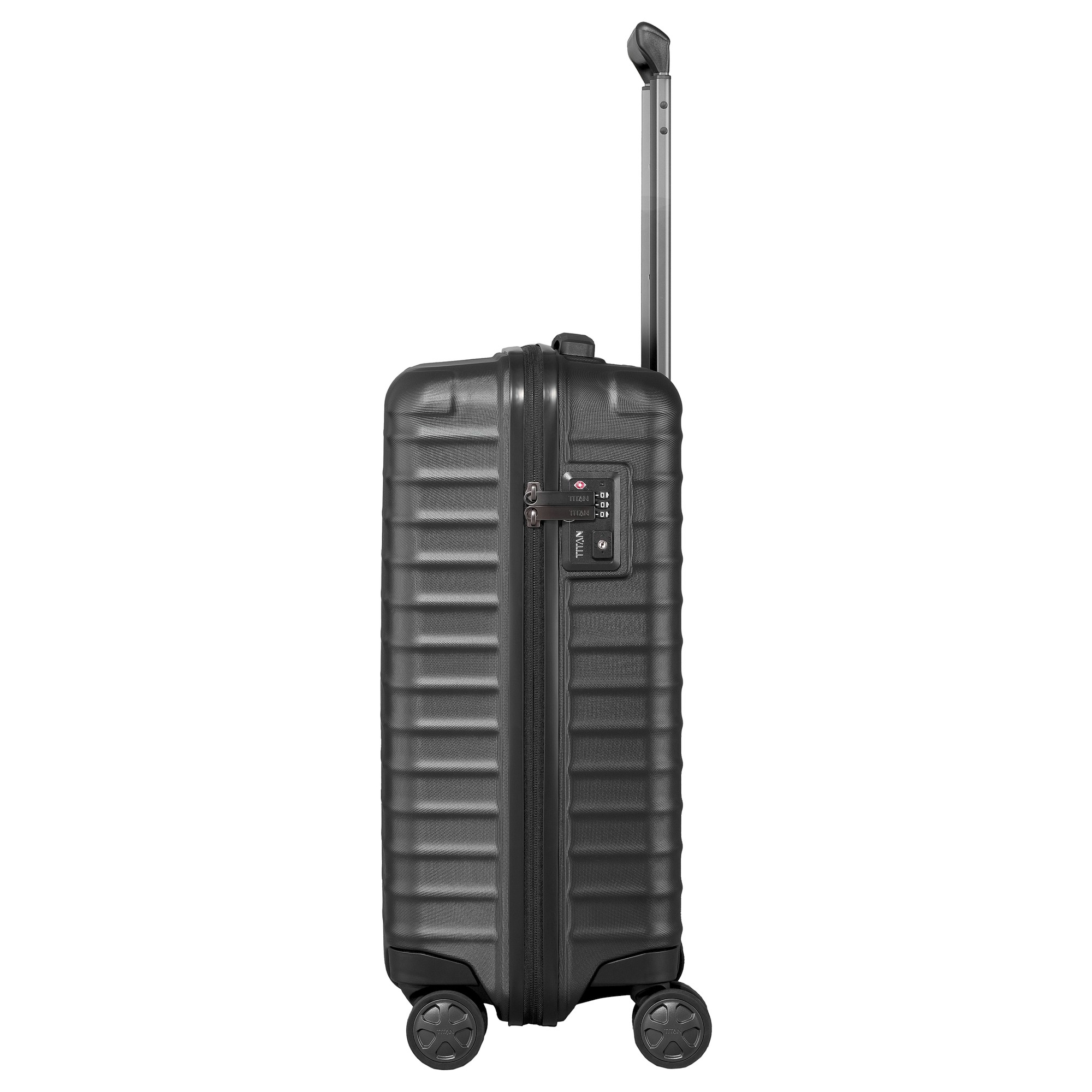 TITAN Trolley LITRON FRAME S 55 cm mit 4 Rollen Schwarz