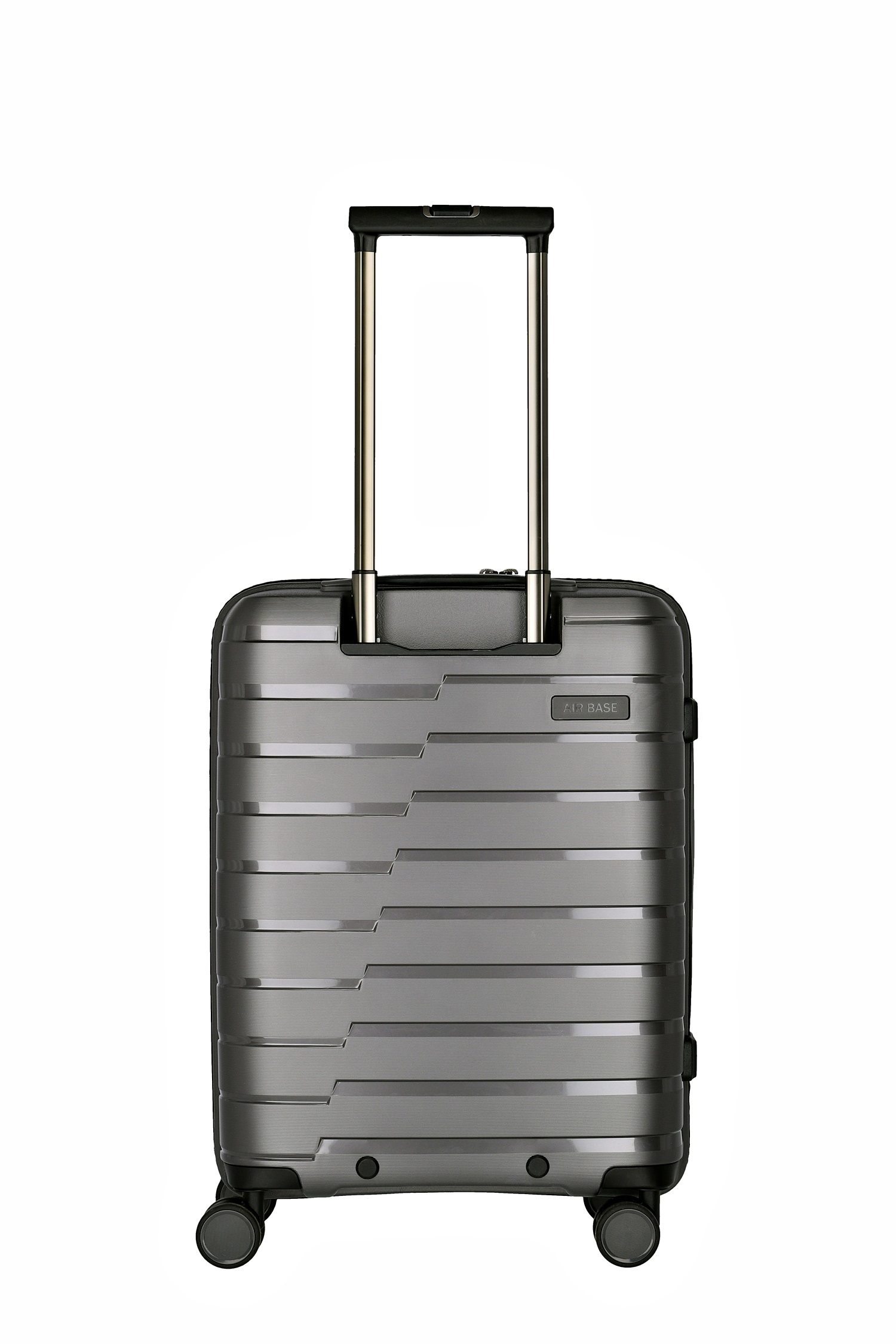 Travelite Koffer Air Base Vortasche 4 Rollen Trolley 55 cm S+ Anthrazit